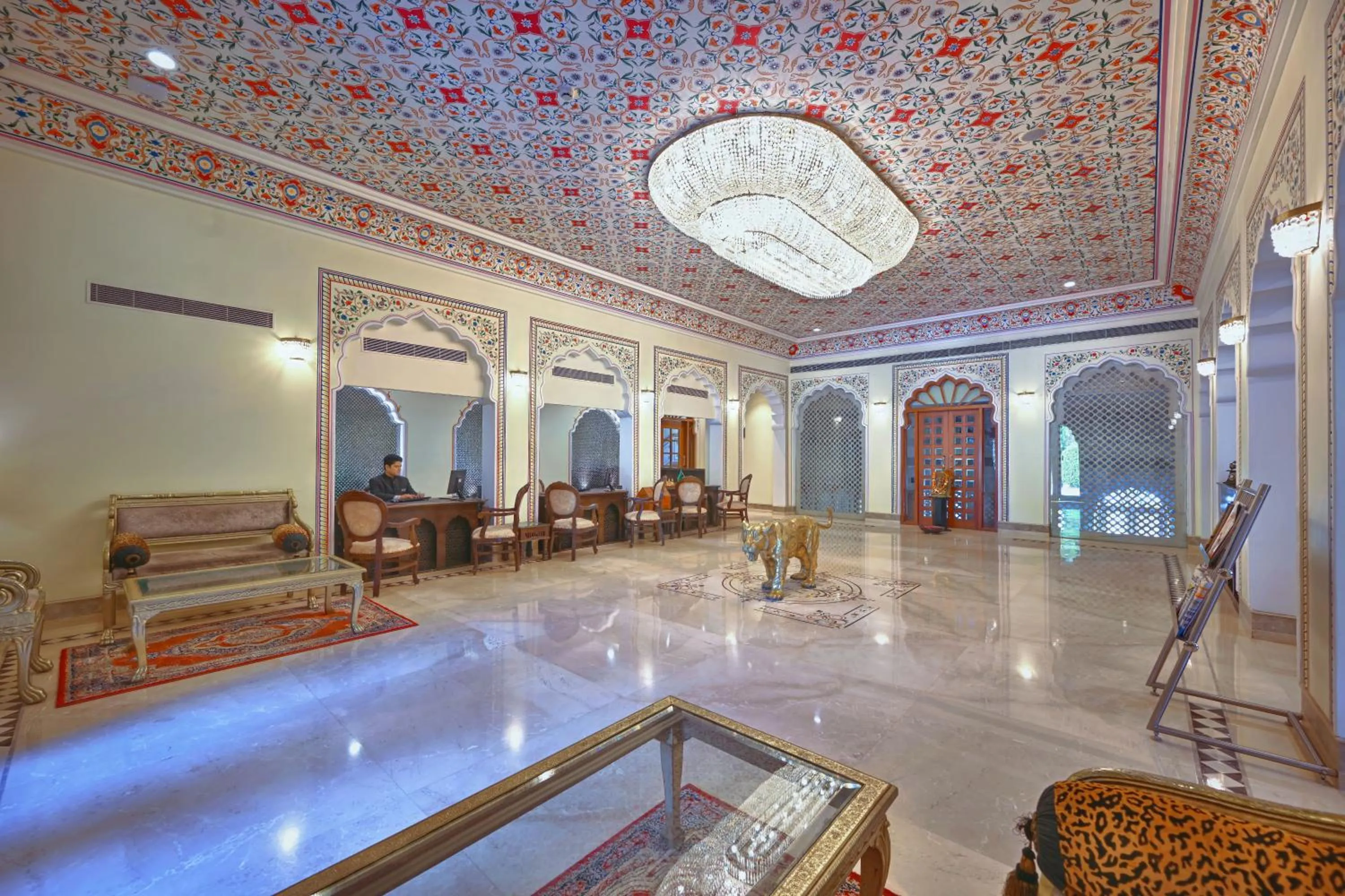 Lobby or reception in The Tigress, Ranthambore