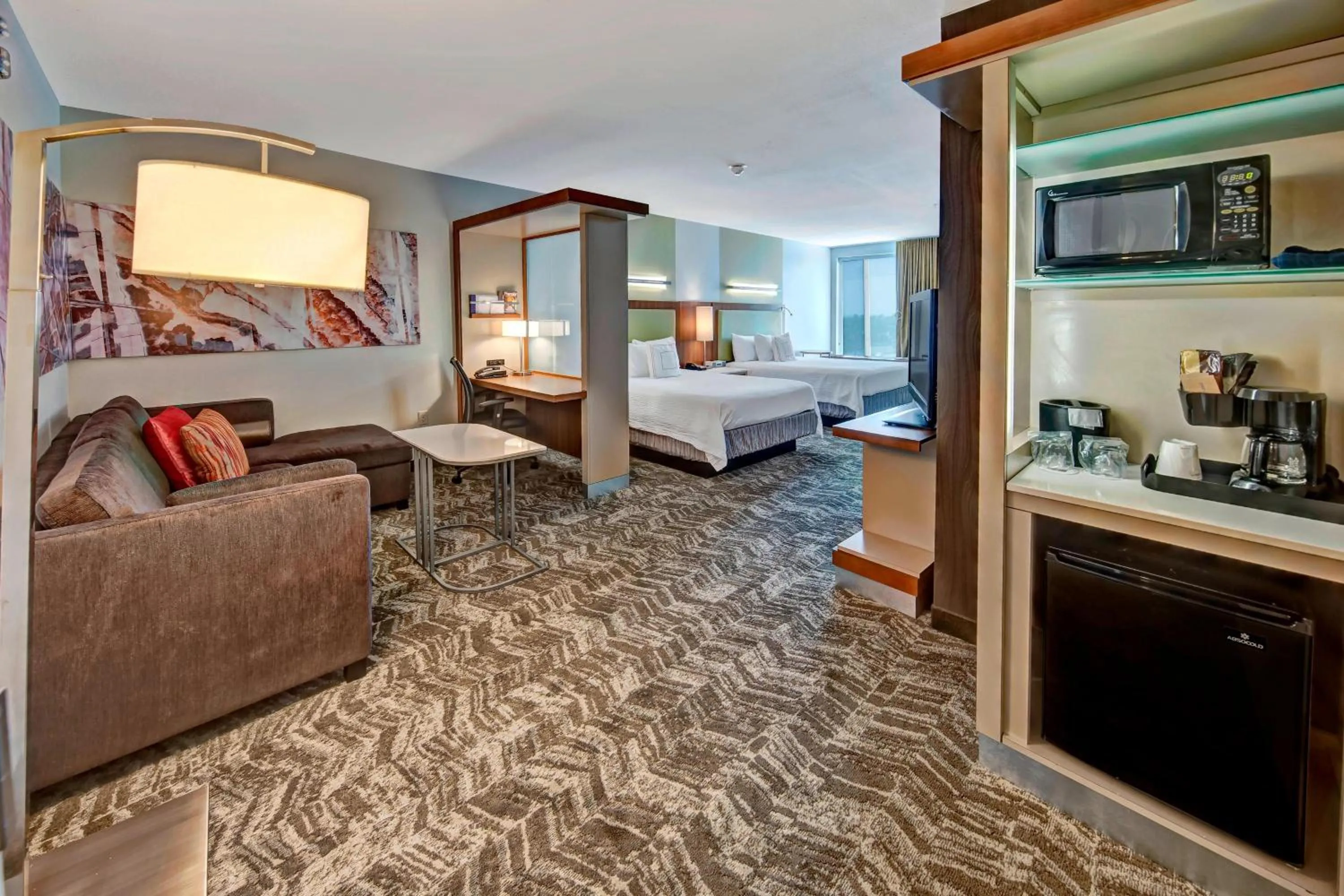Bedroom, Bed in SpringHill Suites by Marriott Oklahoma City Moore