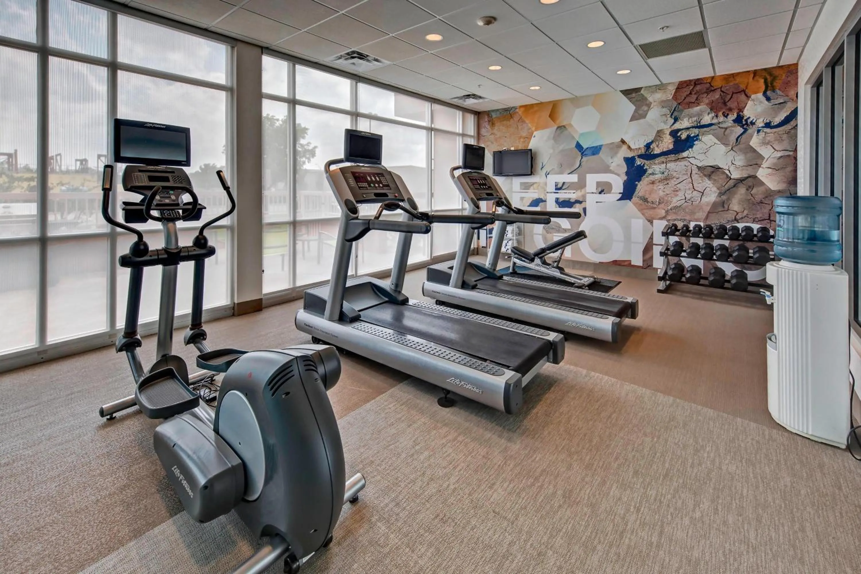 Fitness centre/facilities in SpringHill Suites by Marriott Oklahoma City Moore