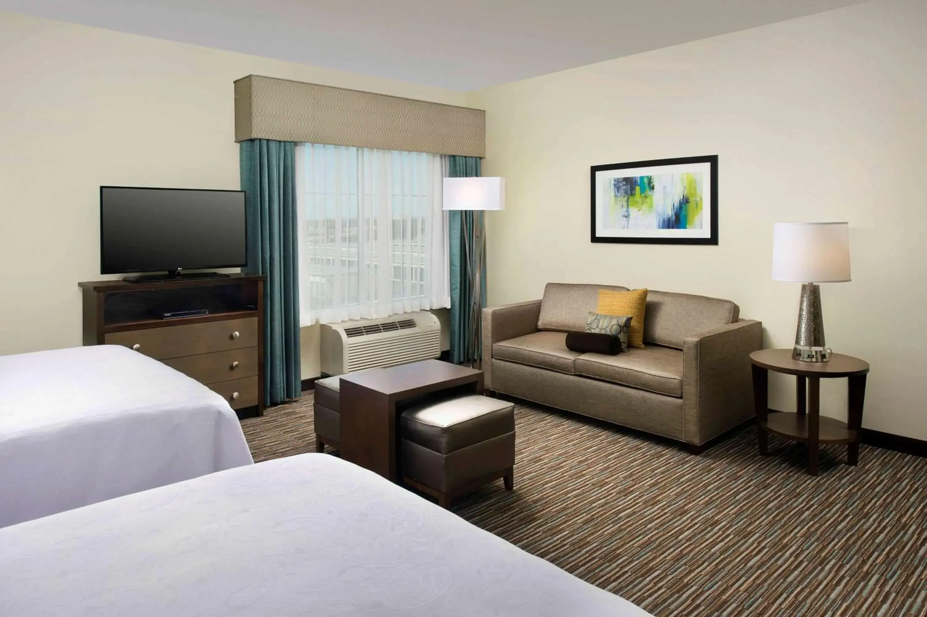 Living room, Bed in Homewood Suites San Antonio Airport Living room, Bed in Homewood Suites San Antonio Airport
