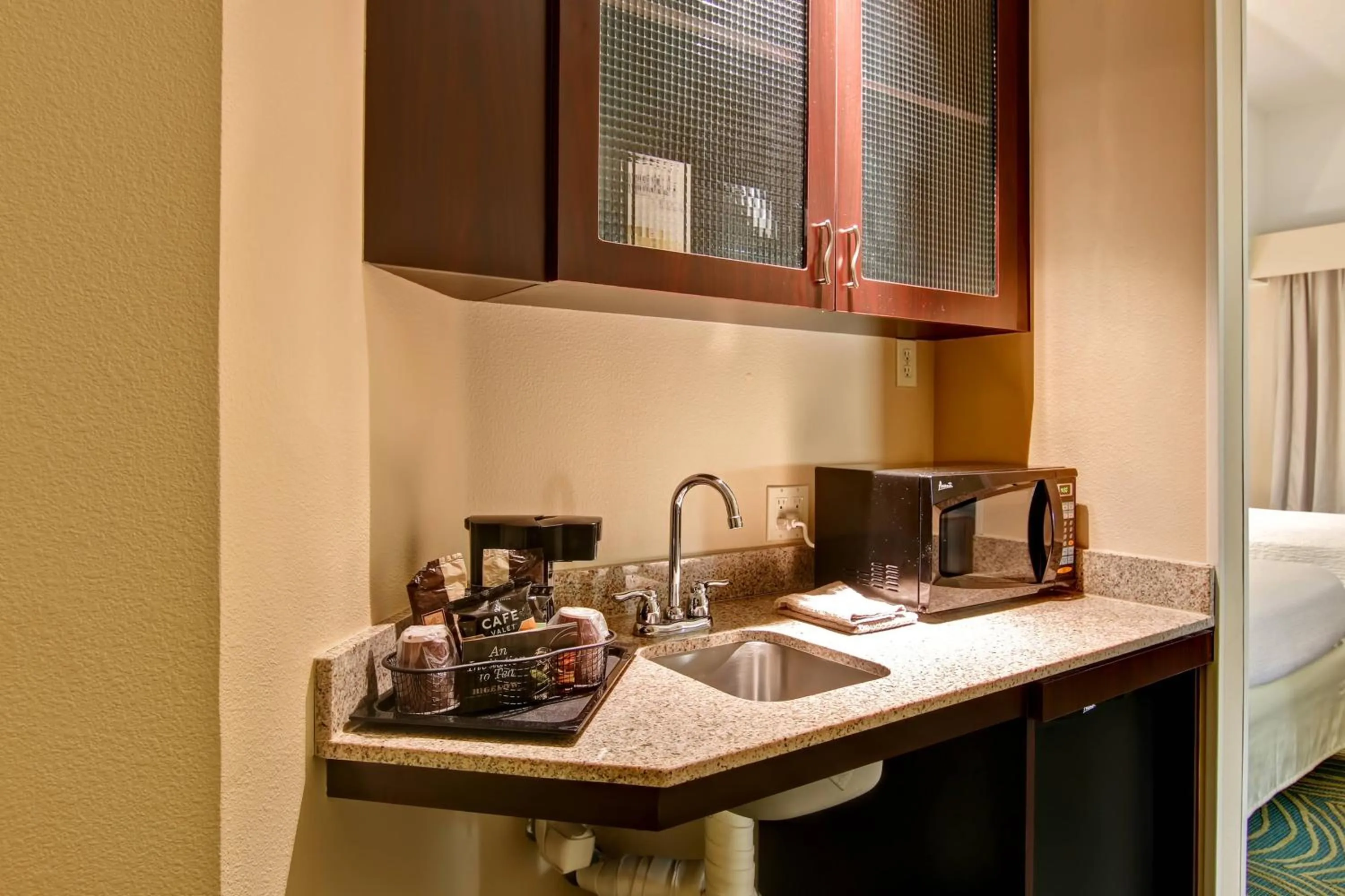 Photo of the whole room, Bed in SpringHill Suites Fresno