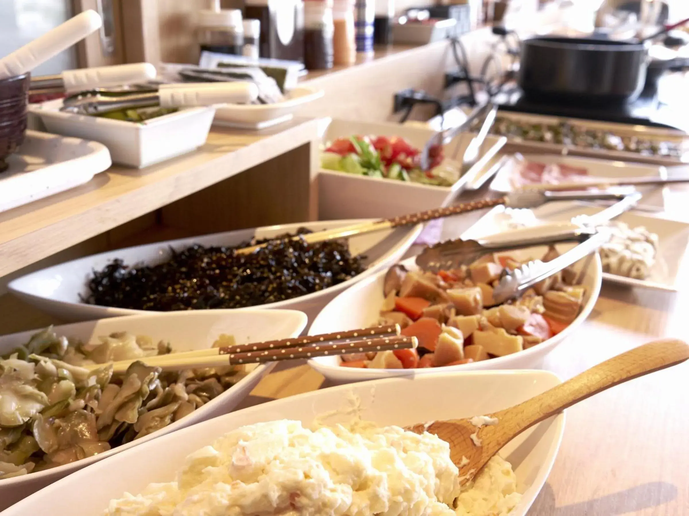 Buffet breakfast in Hotel Crown Hills Ueno Premier Buffet breakfast in Hotel Crown Hills Ueno Premier