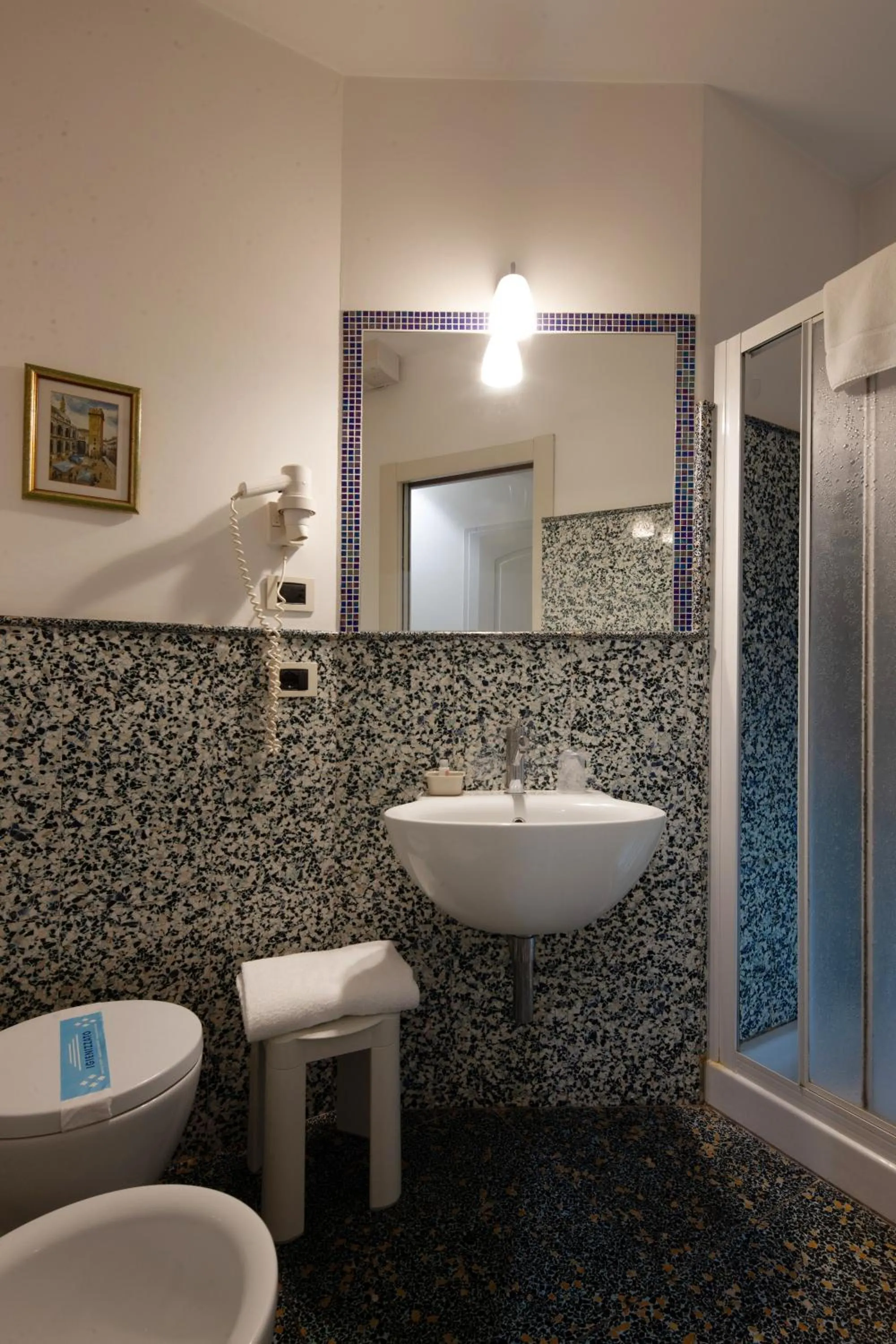 Bathroom in CityHotel Cristina Vicenza