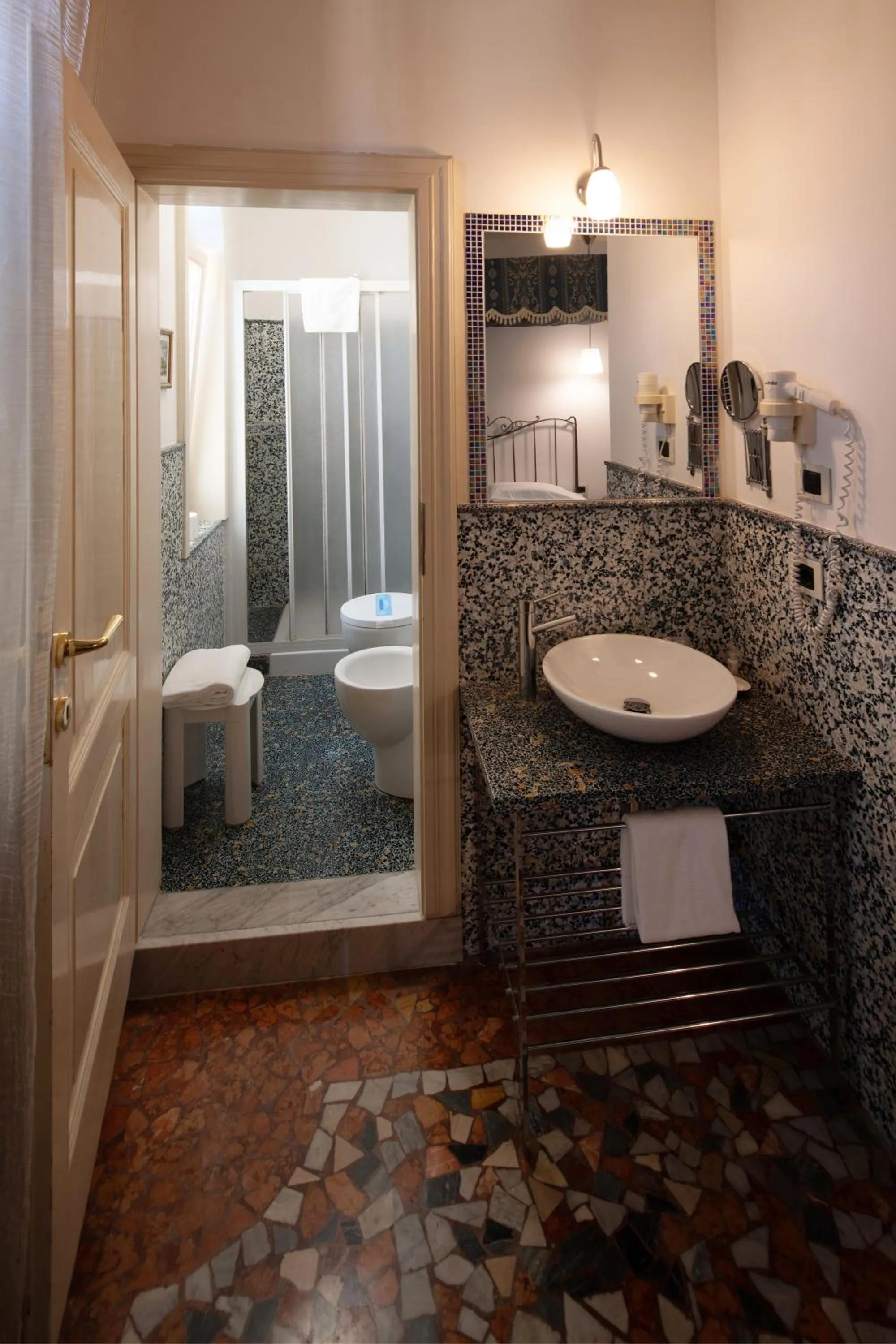 Bathroom in CityHotel Cristina Vicenza