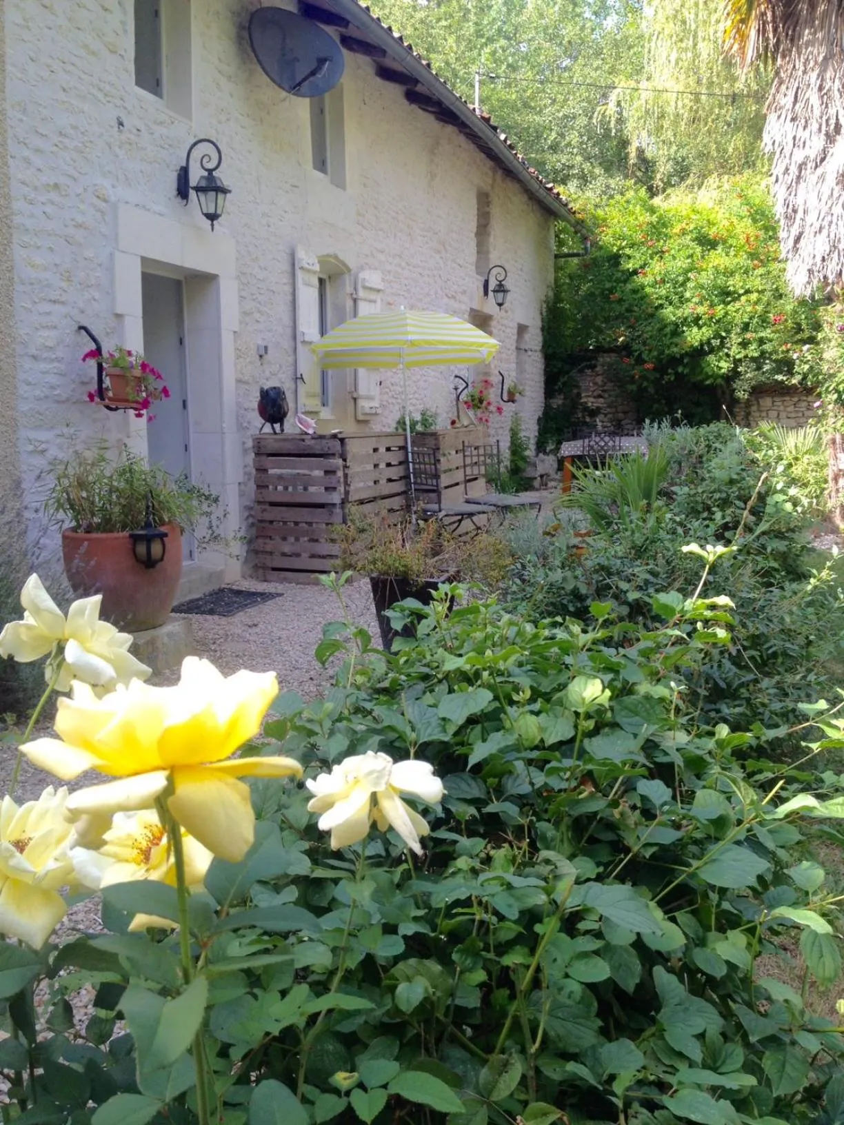 Garden in Gite du Calme 3 Star Bed & Breakfast Cognac