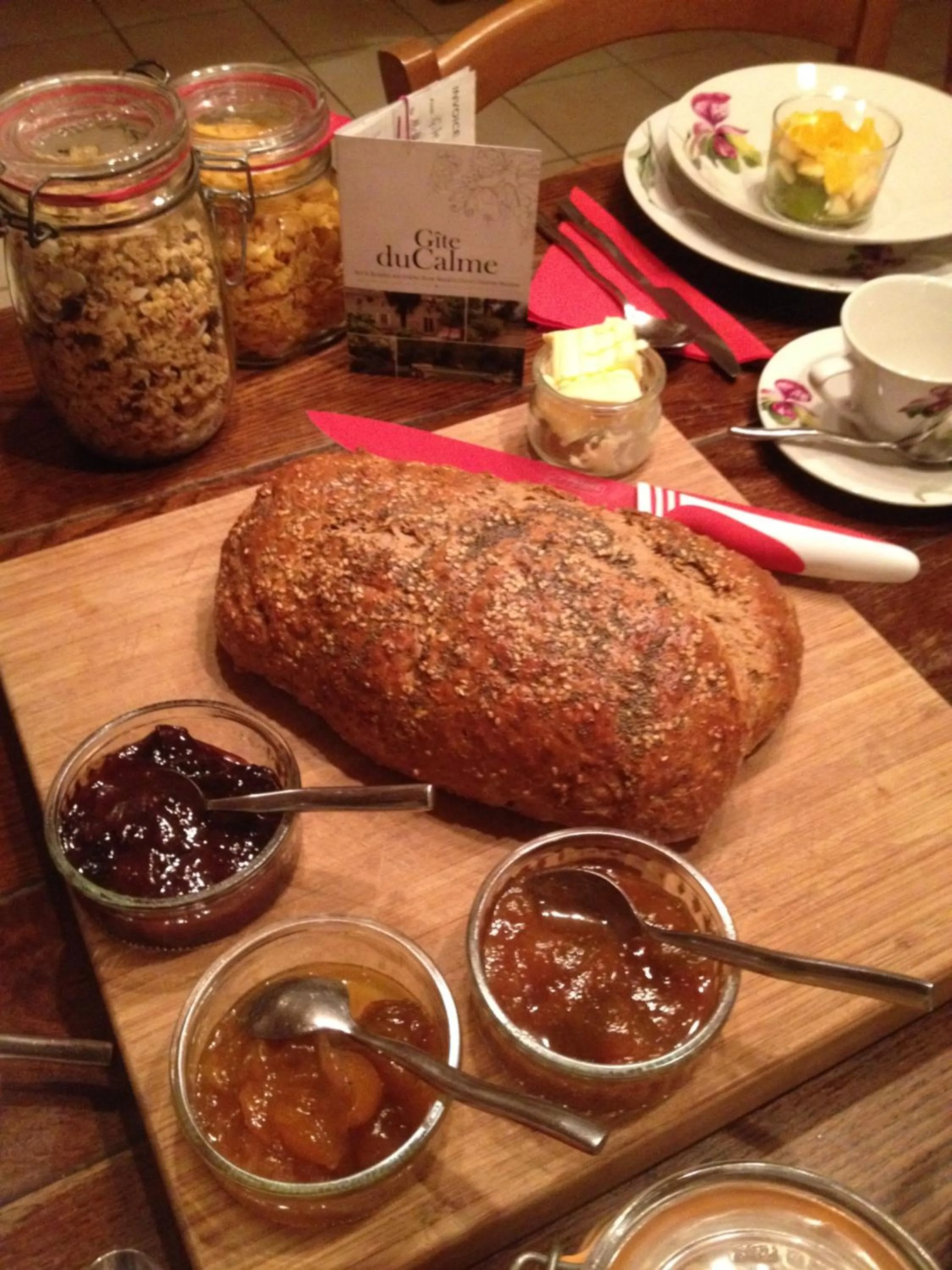 Food and drinks in Gite du Calme 3 Star Bed & Breakfast Cognac