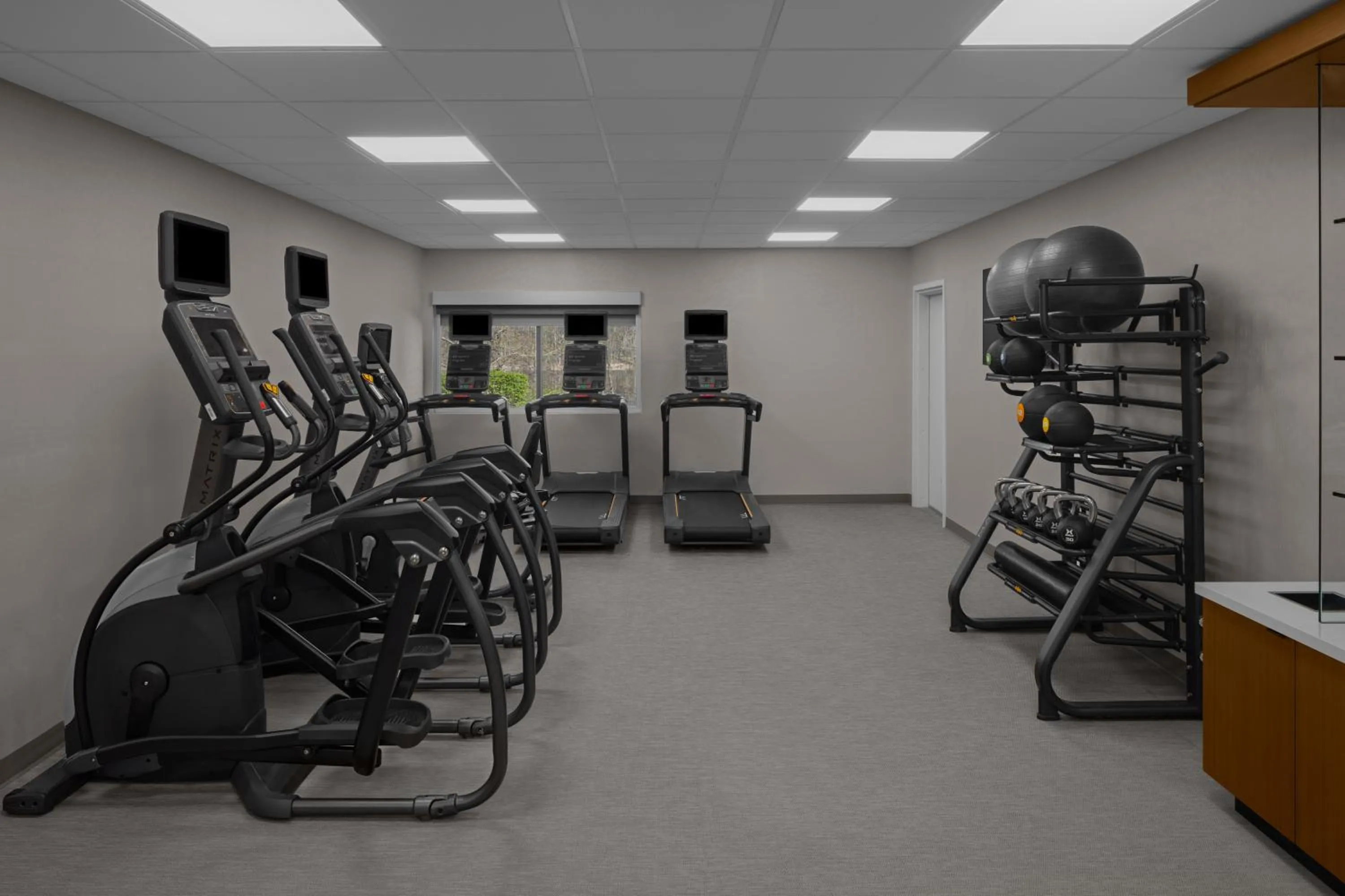 Fitness centre/facilities in SpringHill Suites by Marriott Grand Rapids Airport Southeast