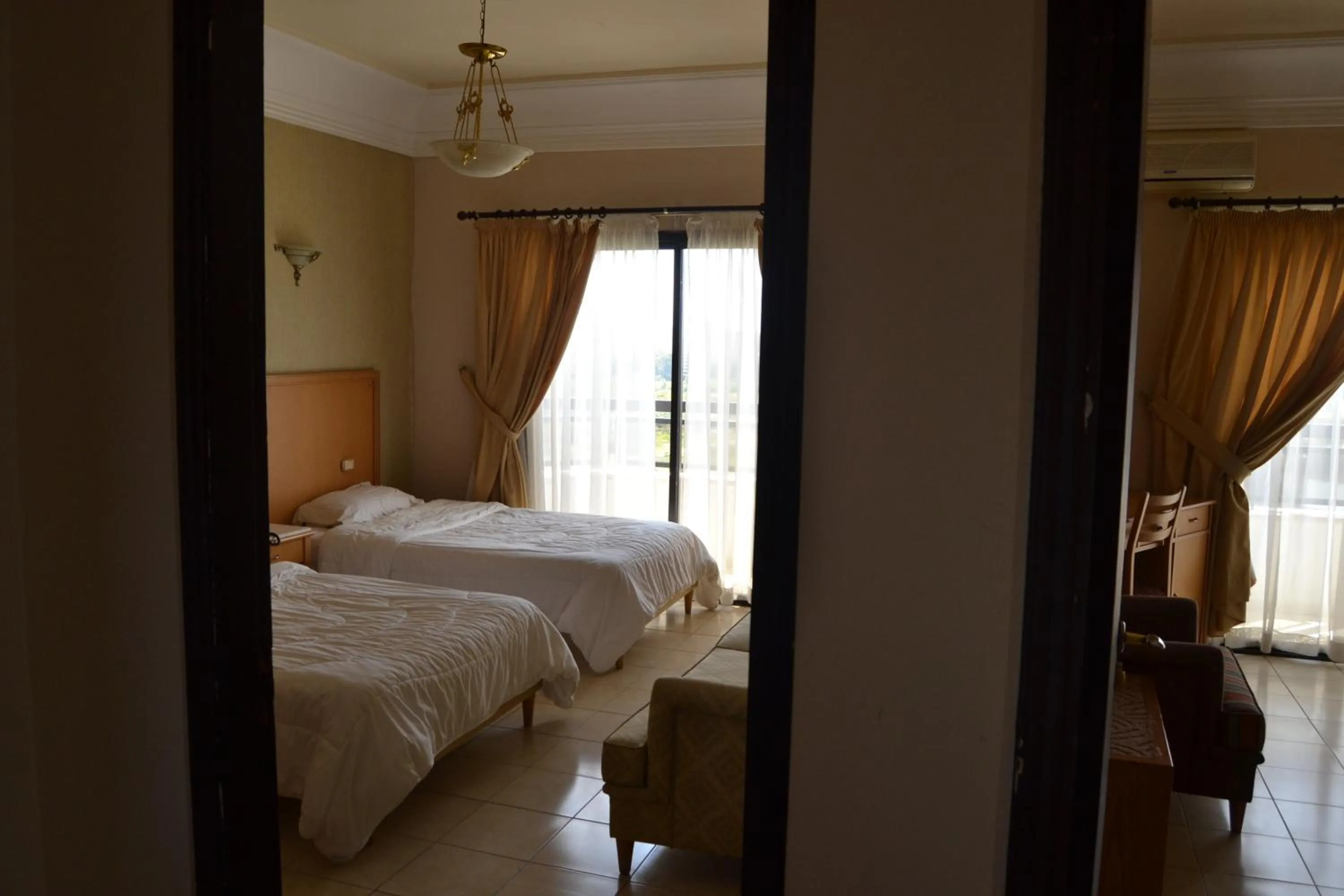 On site, Bed in Platinum Hotel