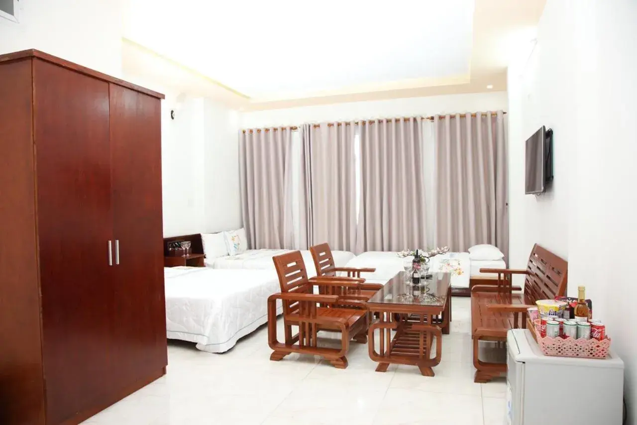 Bed in An Bình Tài Hotel Bed in An Bình Tài Hotel