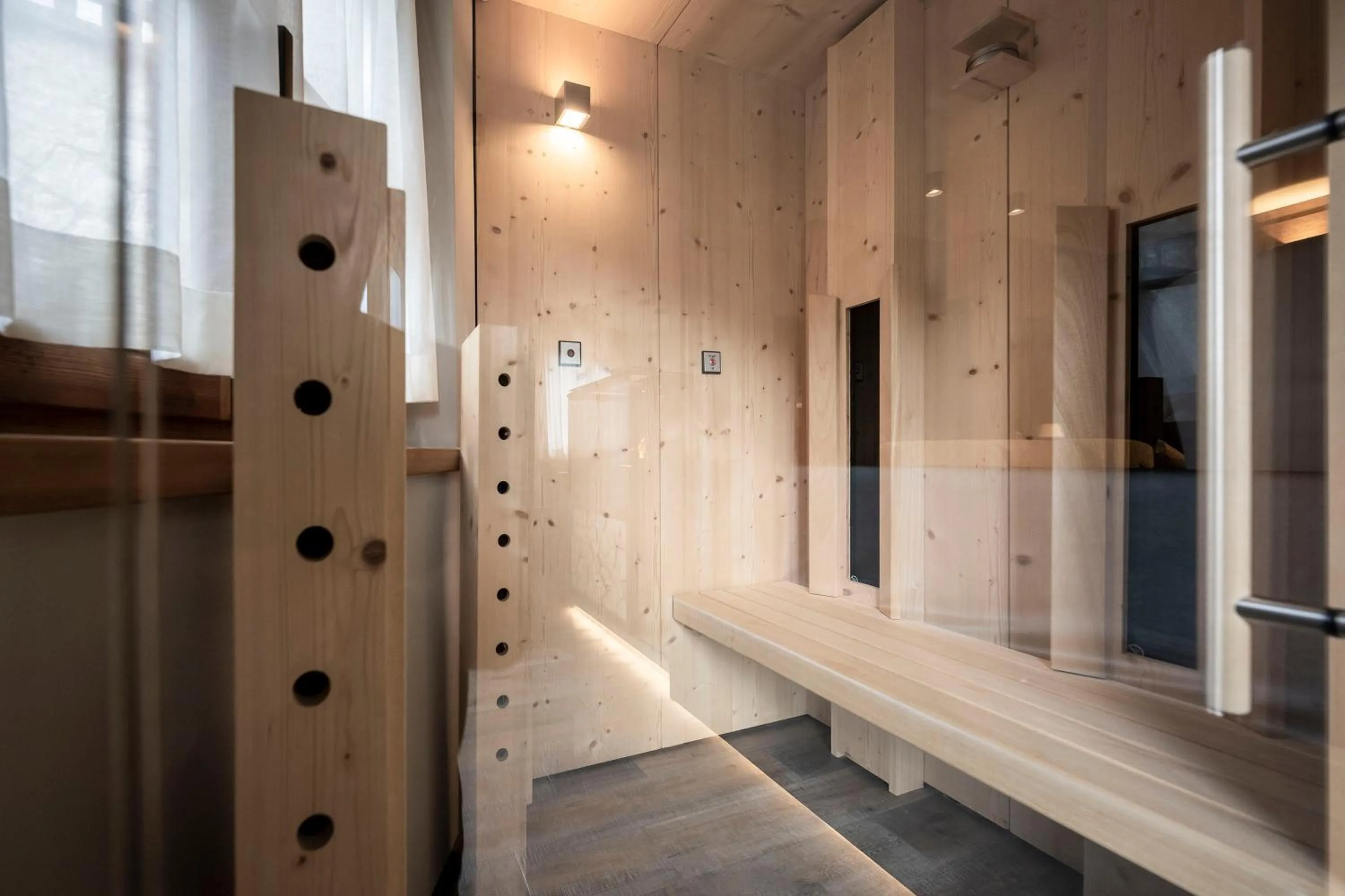 Sauna in Post Alpina - Family Mountain Chalets