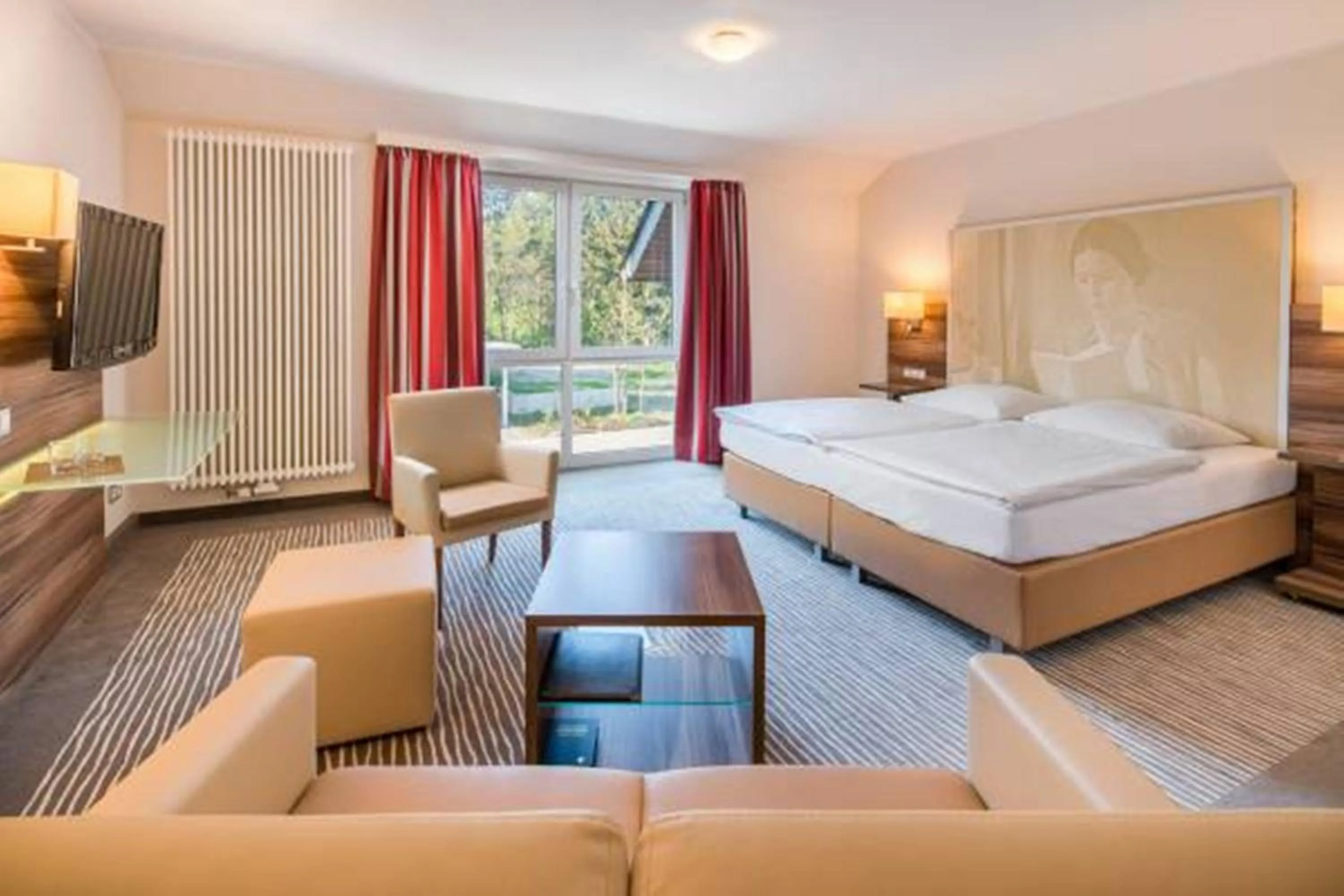 Bed in Balland's Hotel & Restaurant