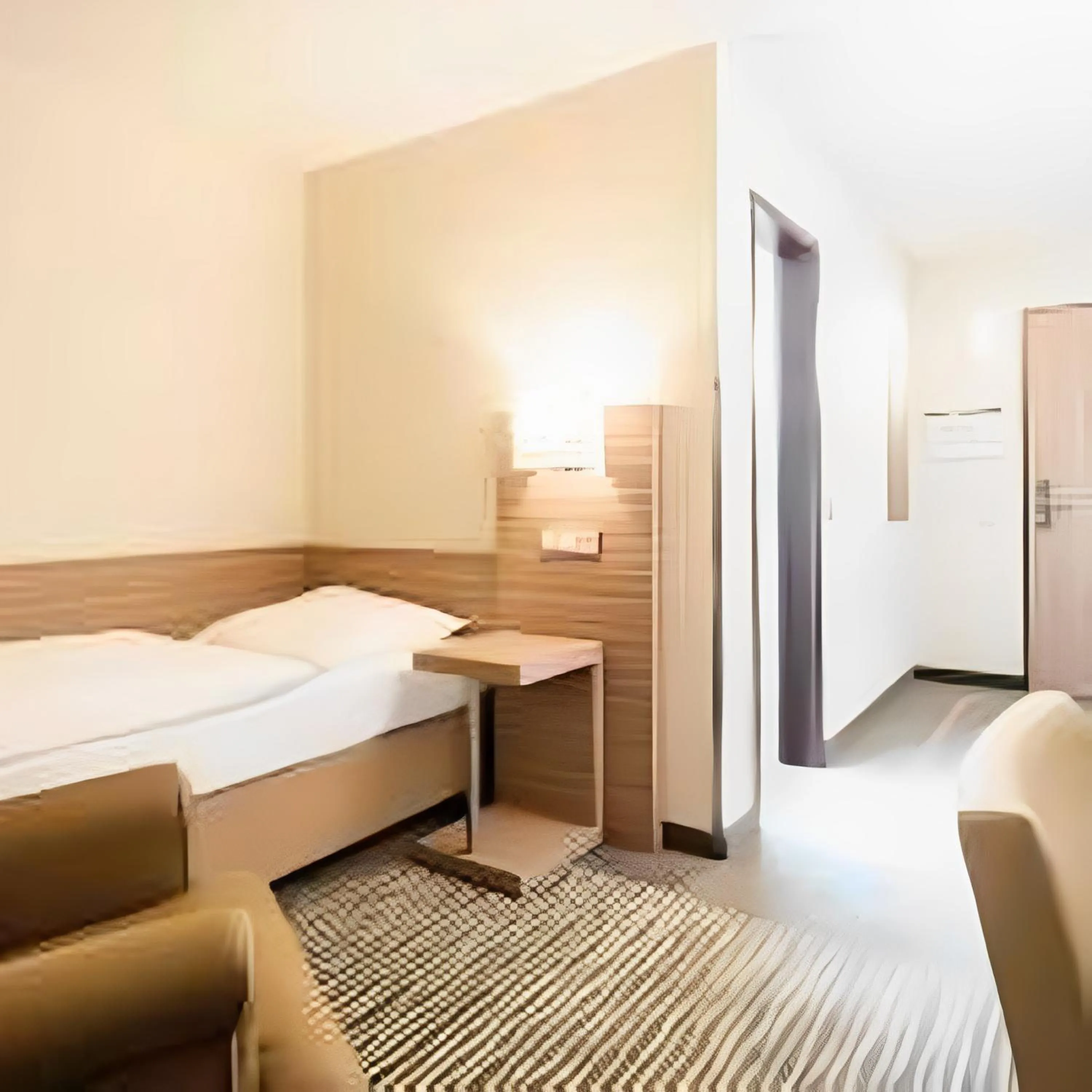 Bed in Balland's Hotel & Restaurant