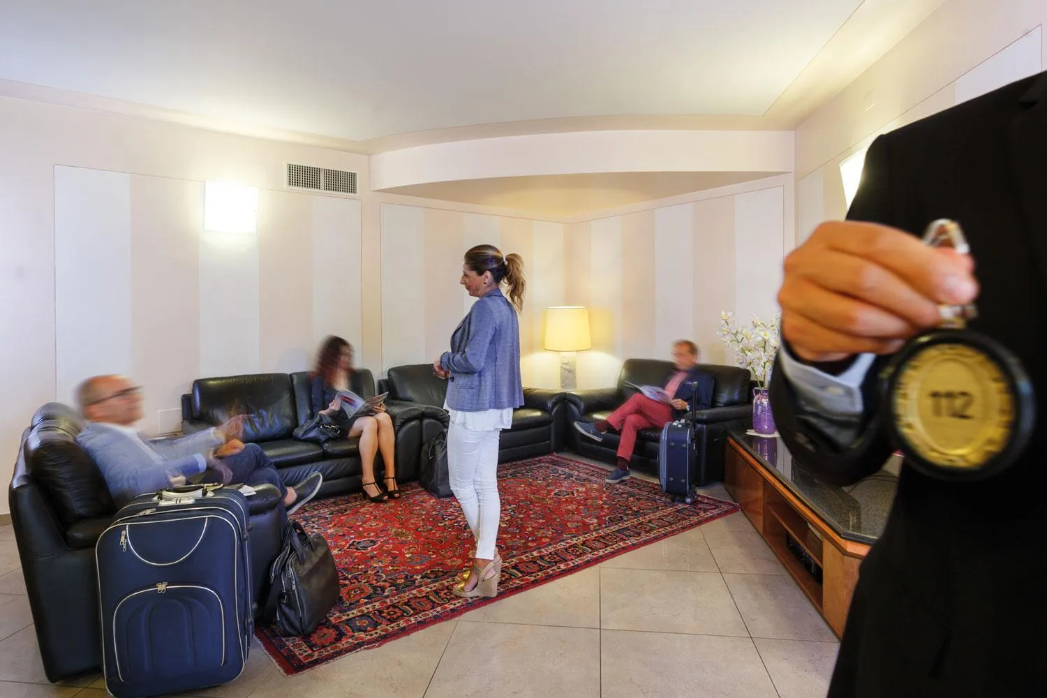 Communal lounge/ TV room in Hotel Daniel