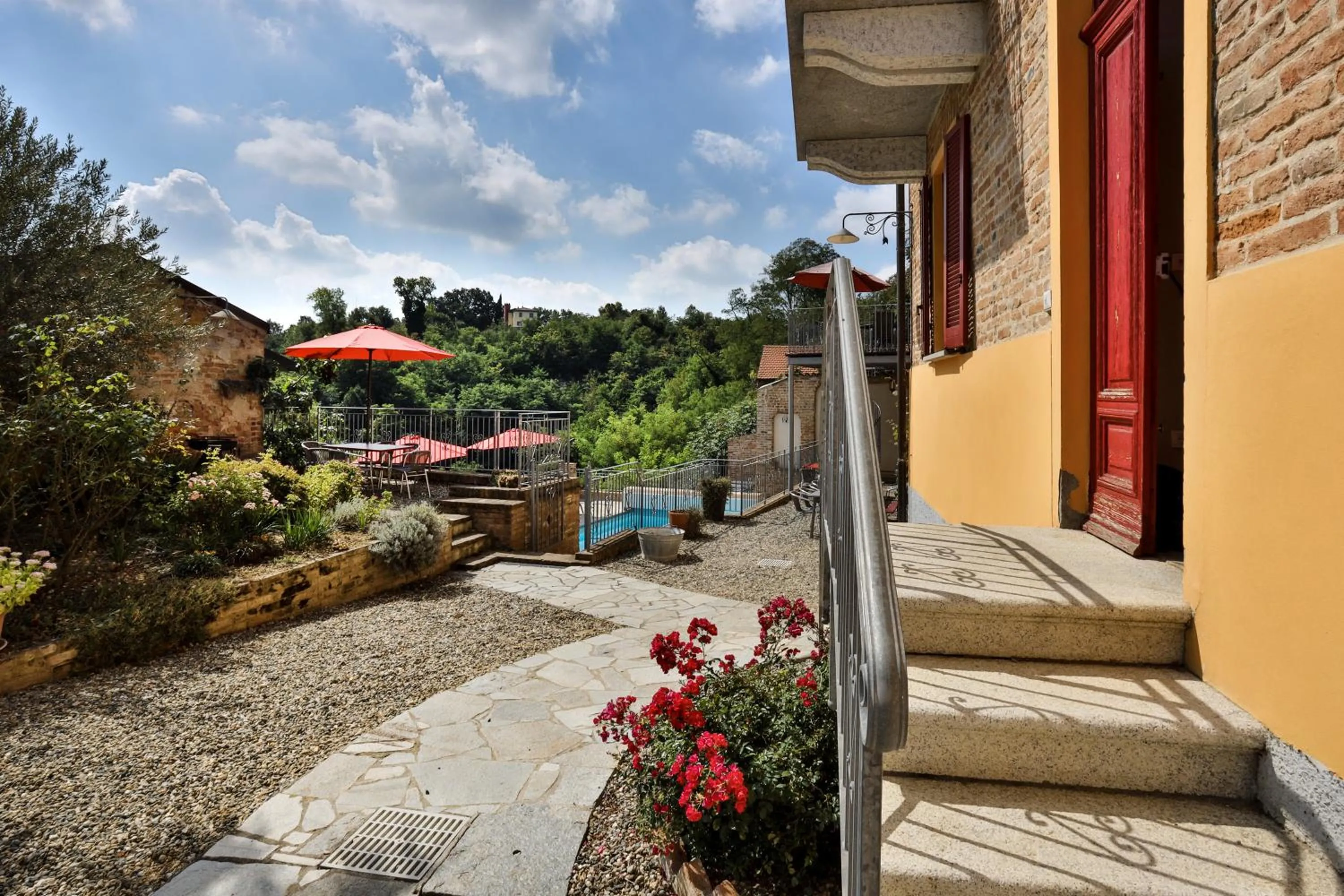 Patio in Villa Pesce, Mombaruzzo
