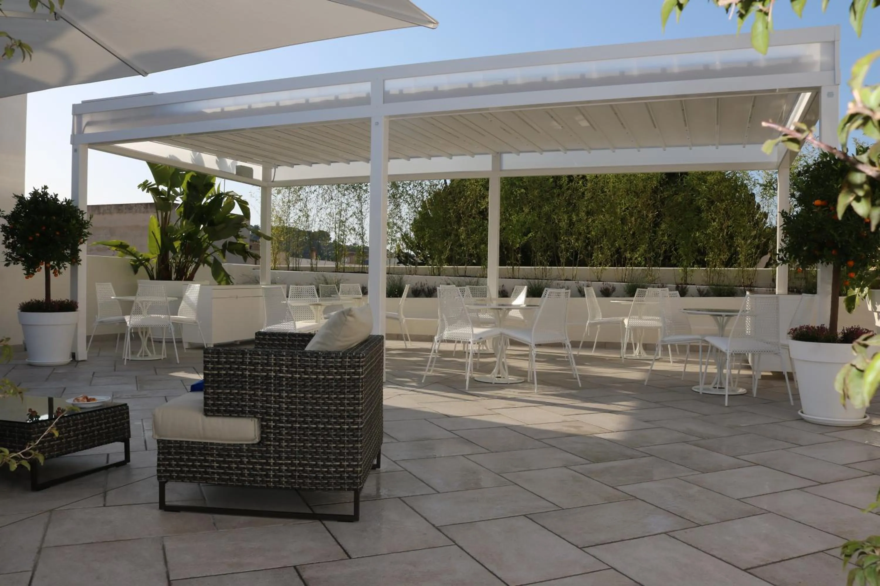 Patio in Eunice Bed and Breakfast