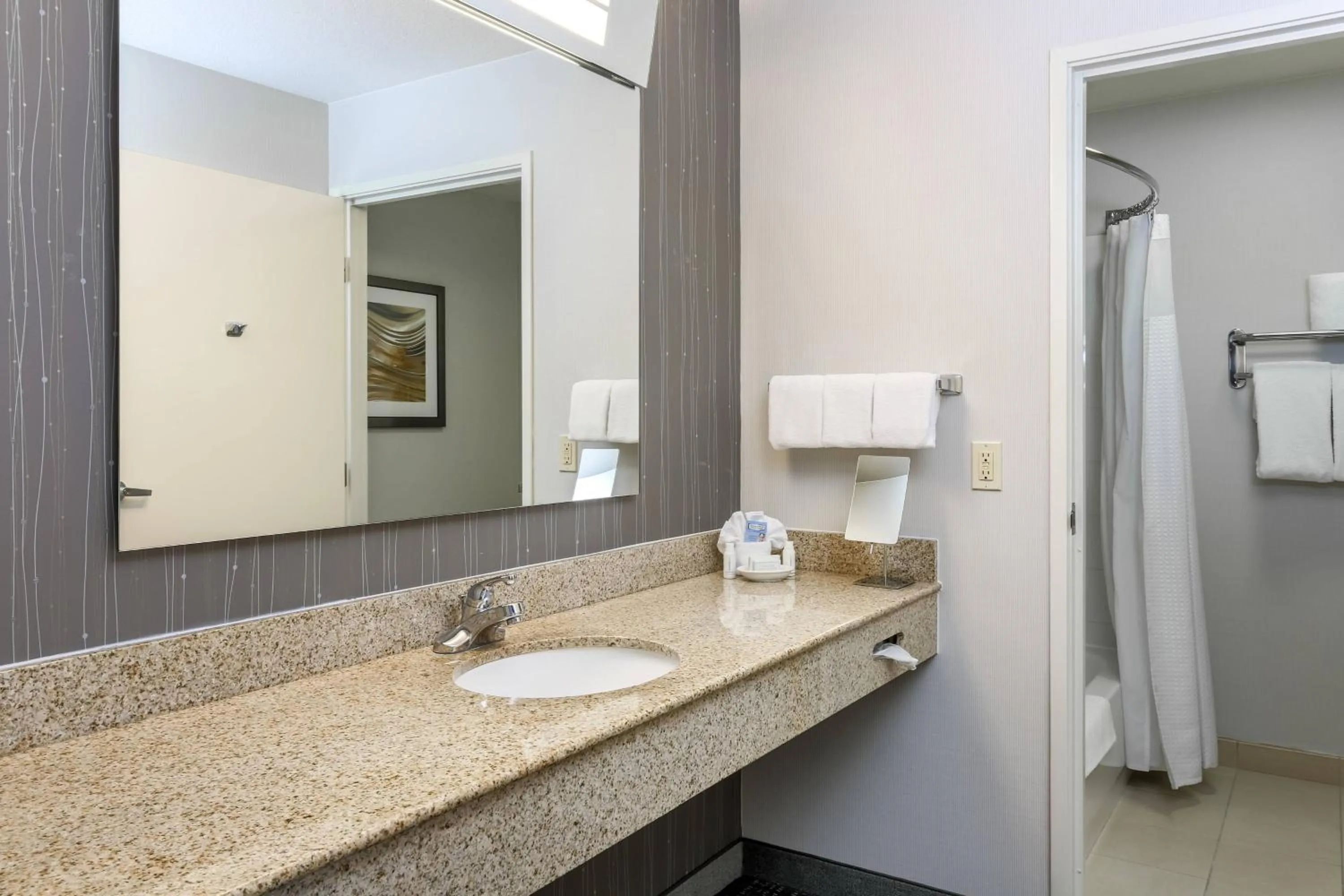 Bathroom in Courtyard by Marriott Roseville Galleria Mall/Creekside Ridge Drive