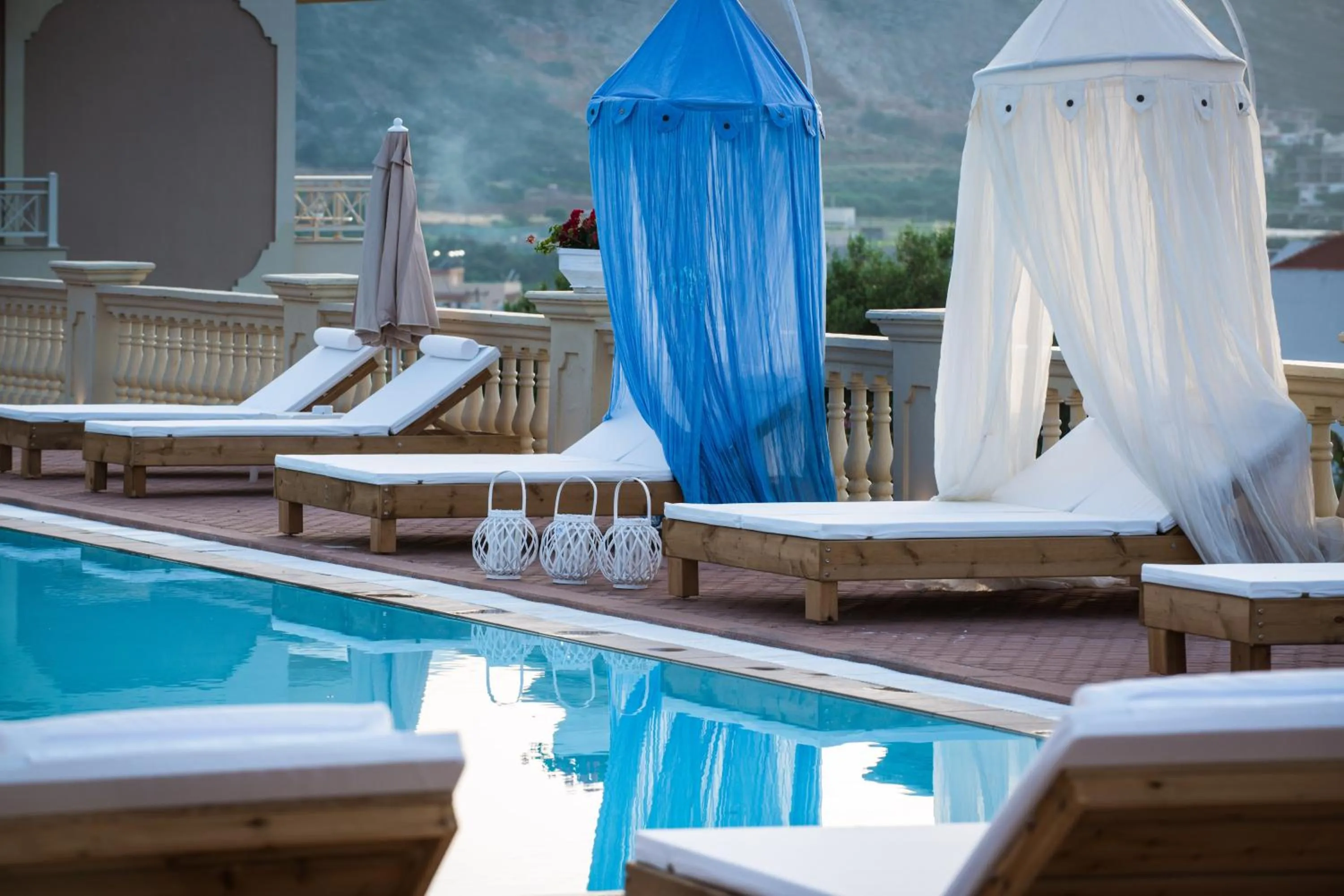 Pool view in Notos Heights Hotel & Suites