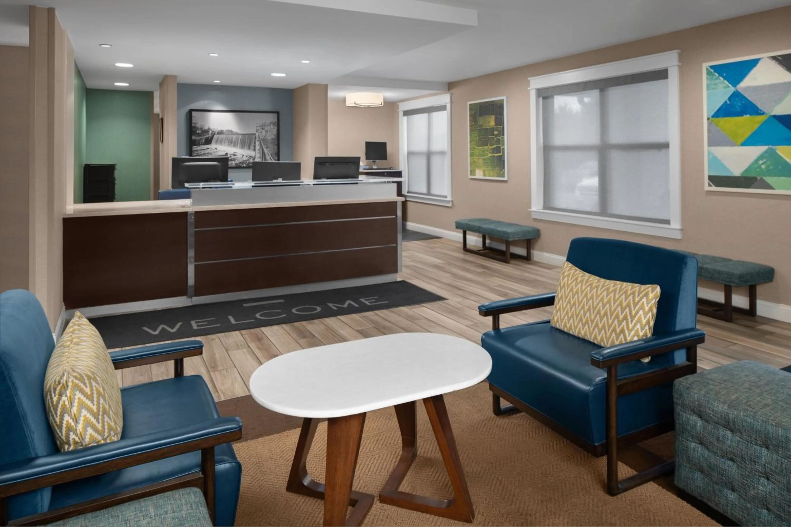 Lobby or reception in Residence Inn Boston Dedham