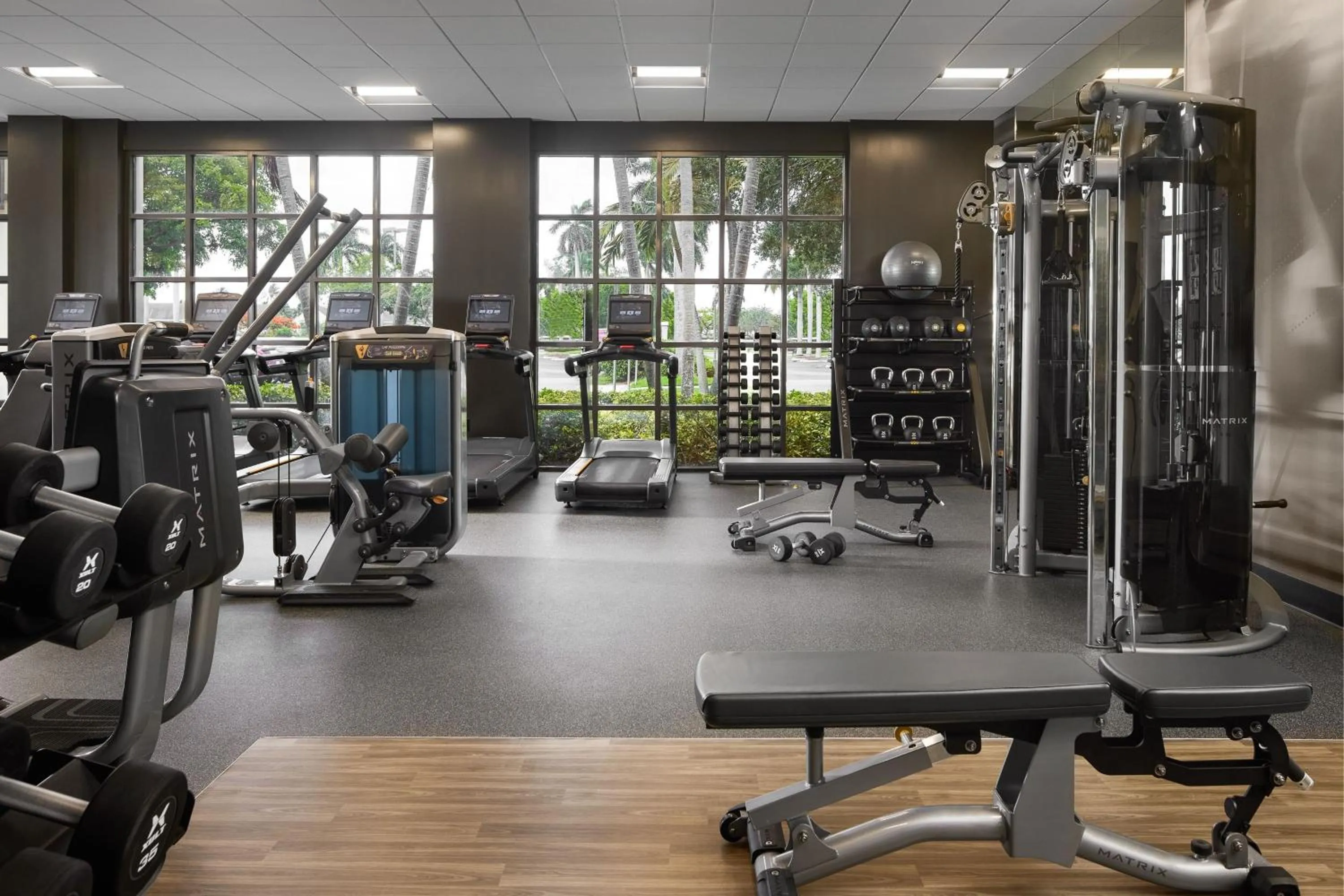 Fitness centre/facilities in Boca Raton Marriott at Boca Center