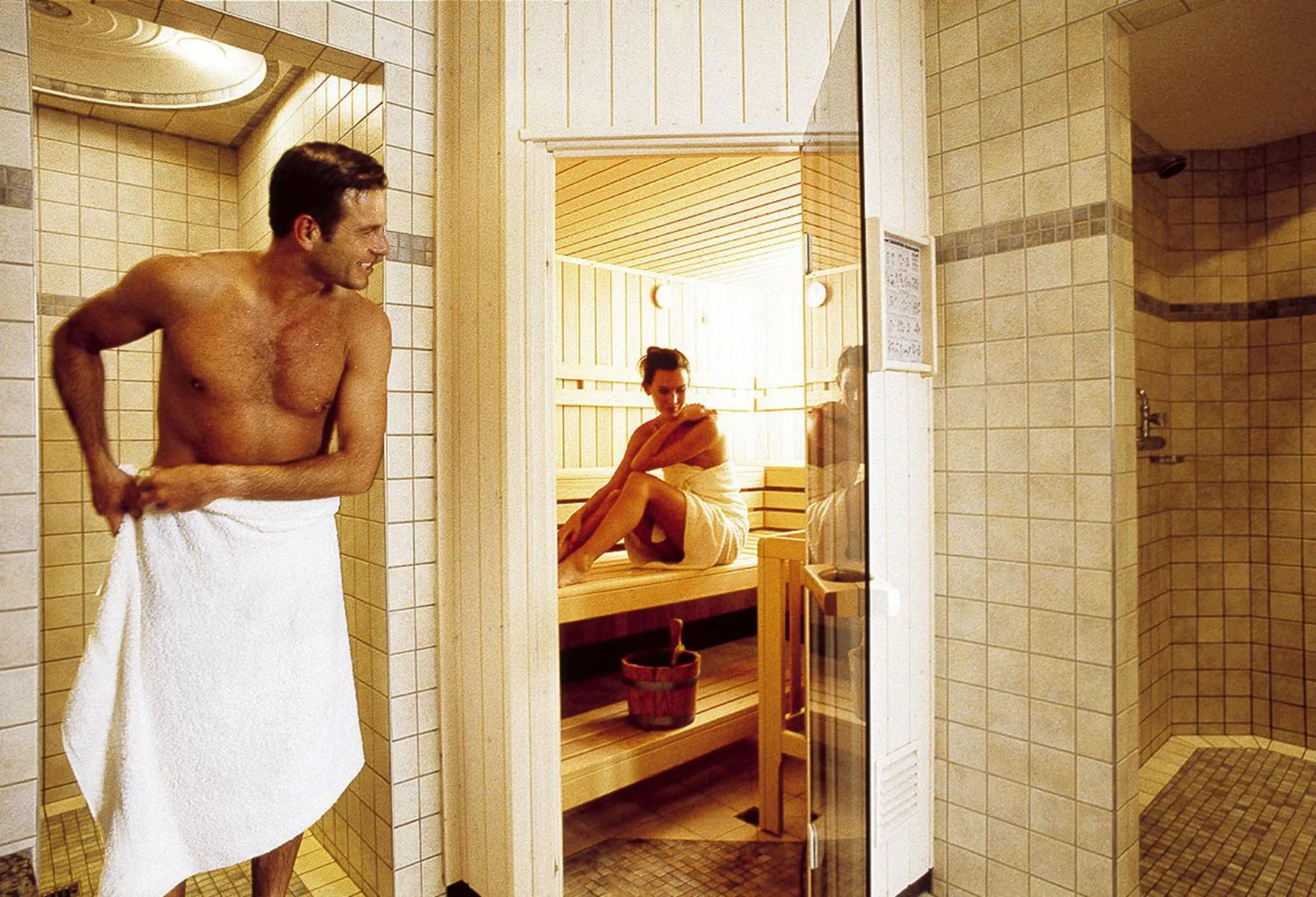 Sauna in Alpenhotel Tirol