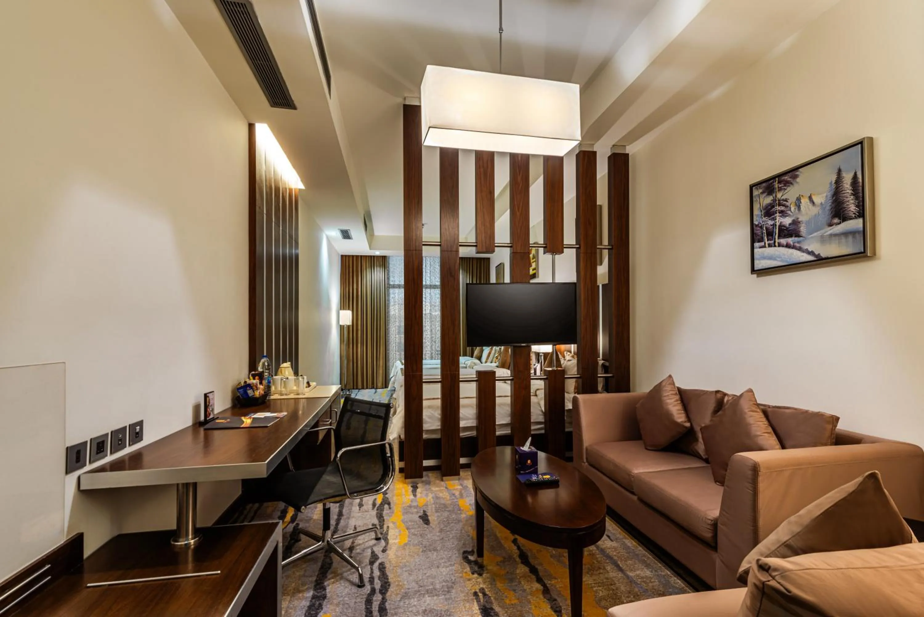 Seating area in Sulaf Luxury Hotel