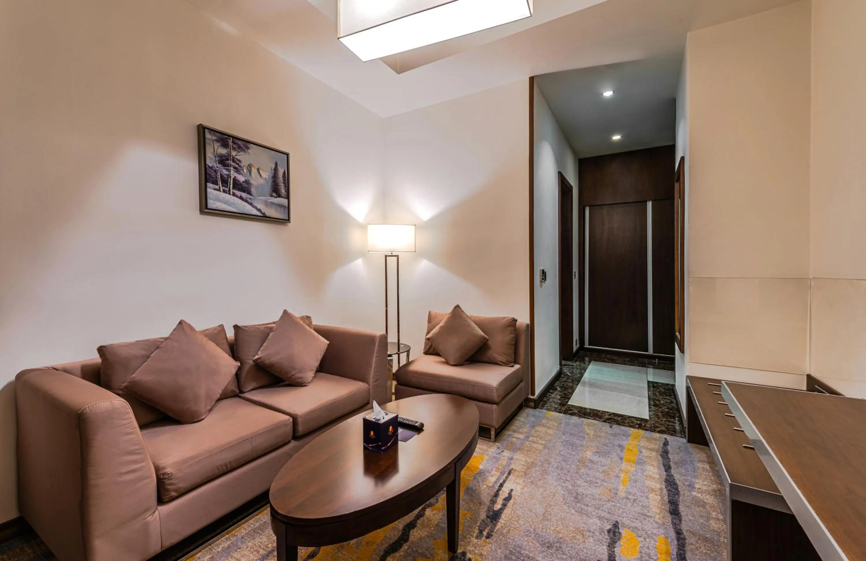 Seating area in Sulaf Luxury Hotel
