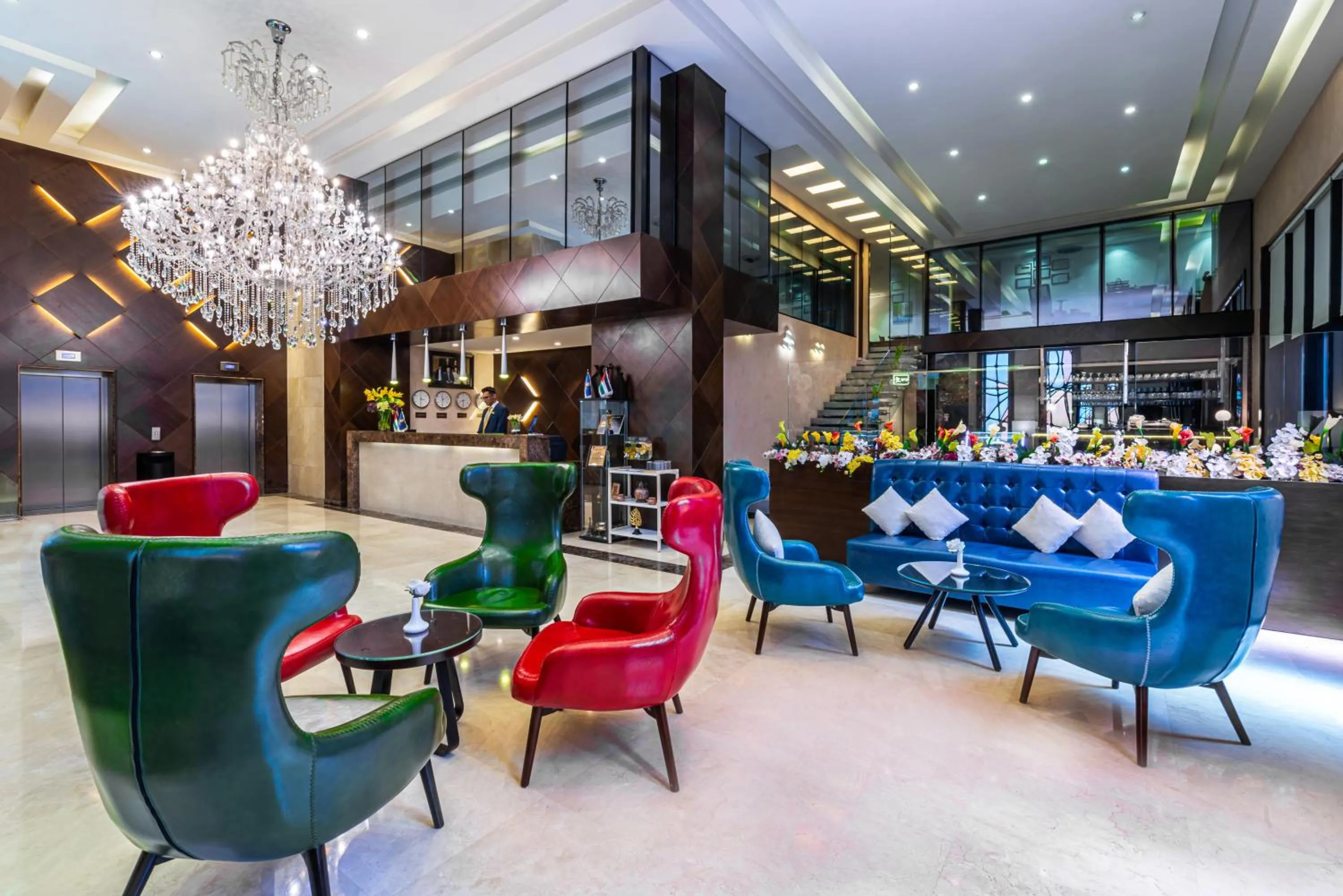 Seating area in Sulaf Luxury Hotel