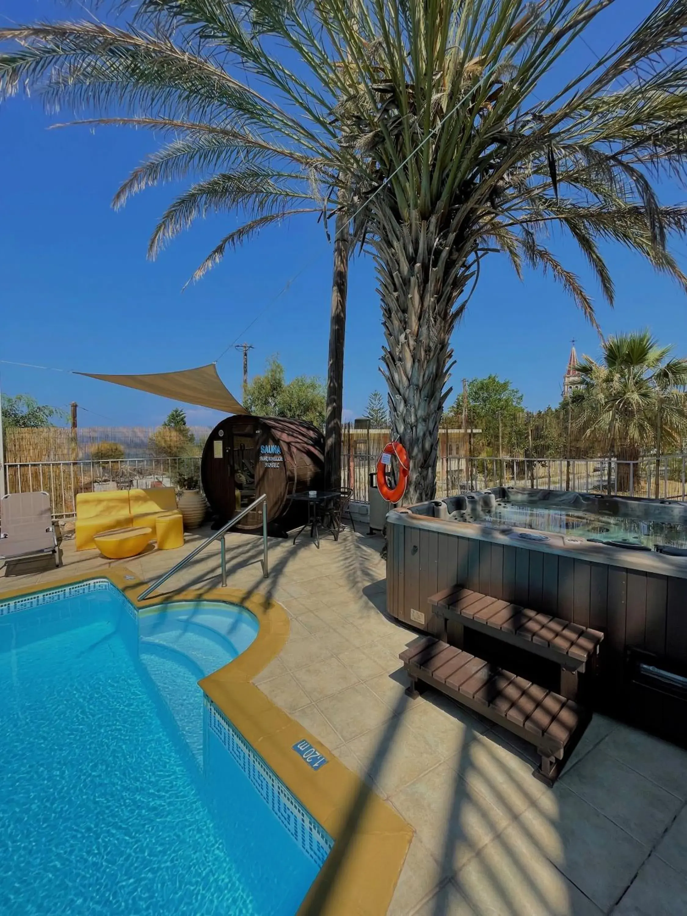 Pool view in Mirabelle Hotel Pool view in Mirabelle Hotel