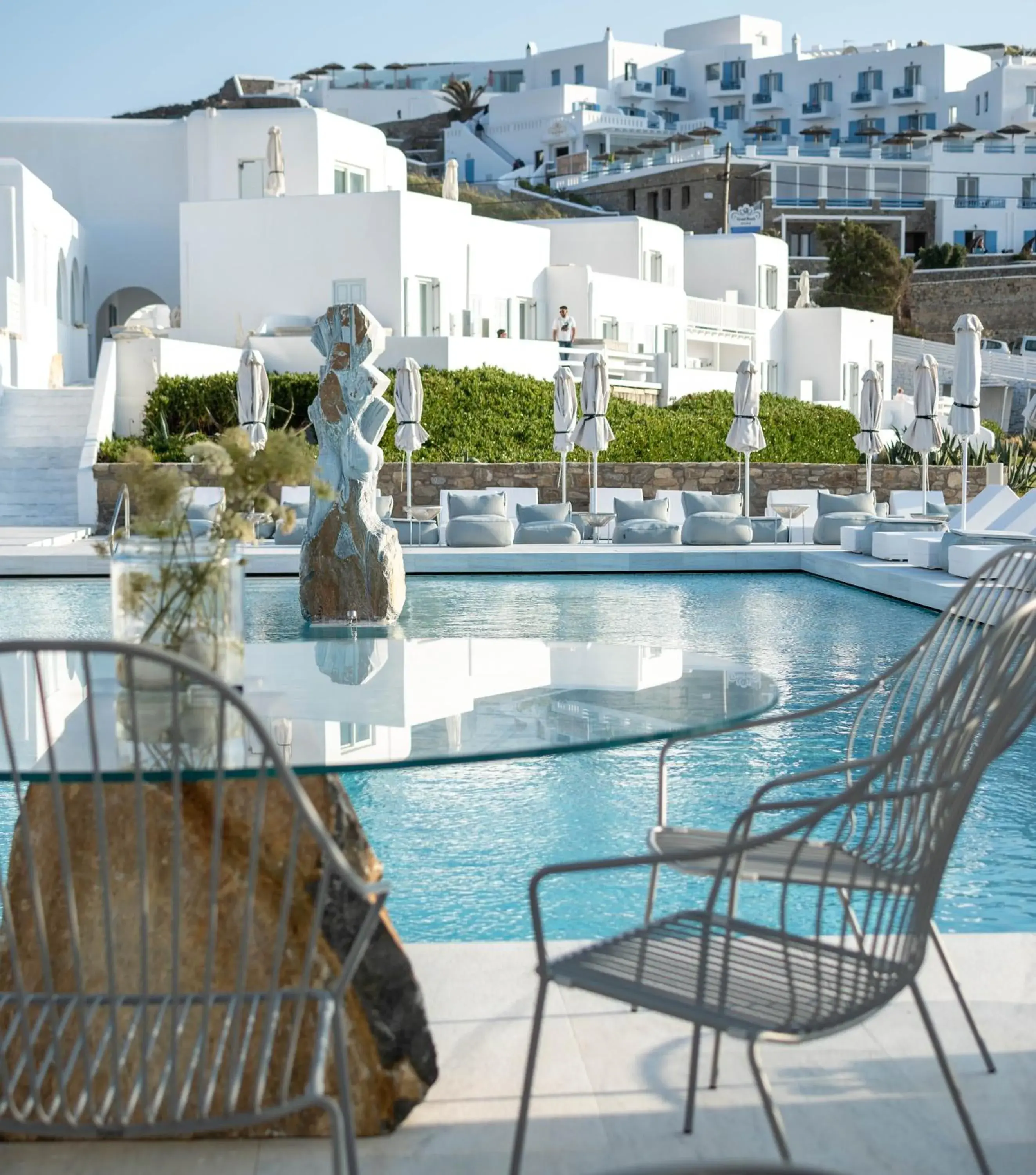 Swimming pool in Mykonos Bay Resort & Villas Swimming pool in Mykonos Bay Resort & Villas