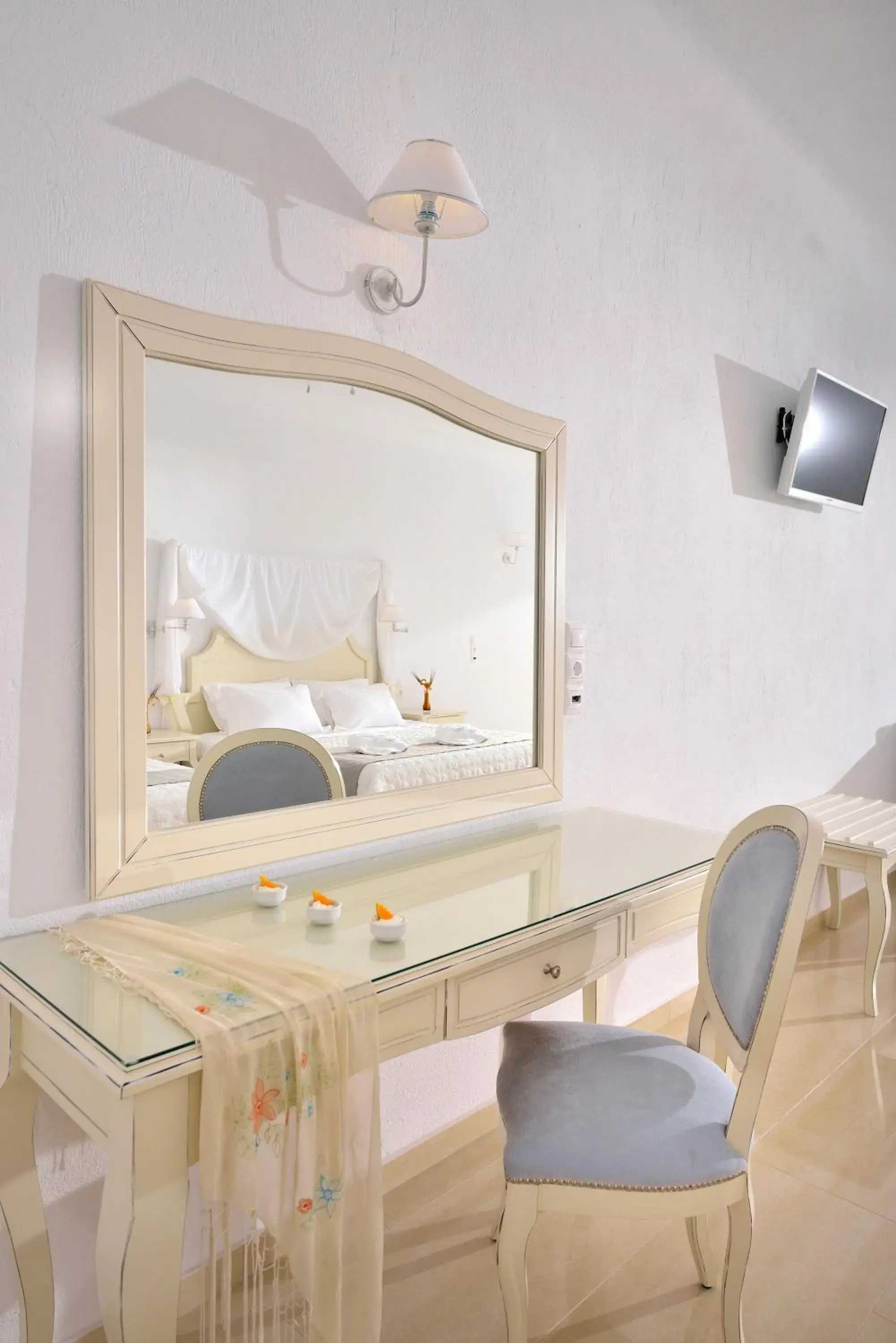 Bed in Kamari Hotel Bed in Kamari Hotel