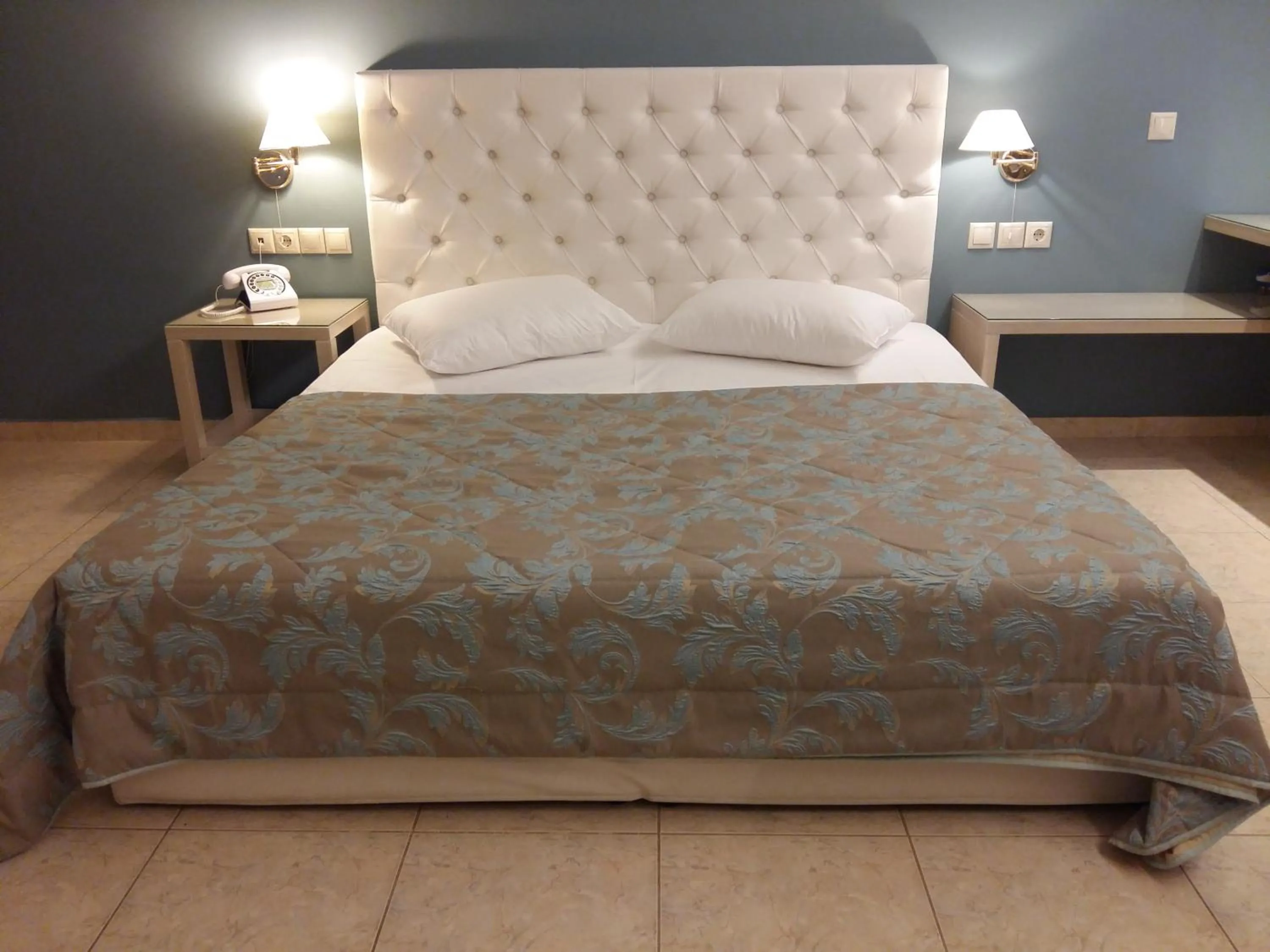 Bed in Viaros Hotel Apartments