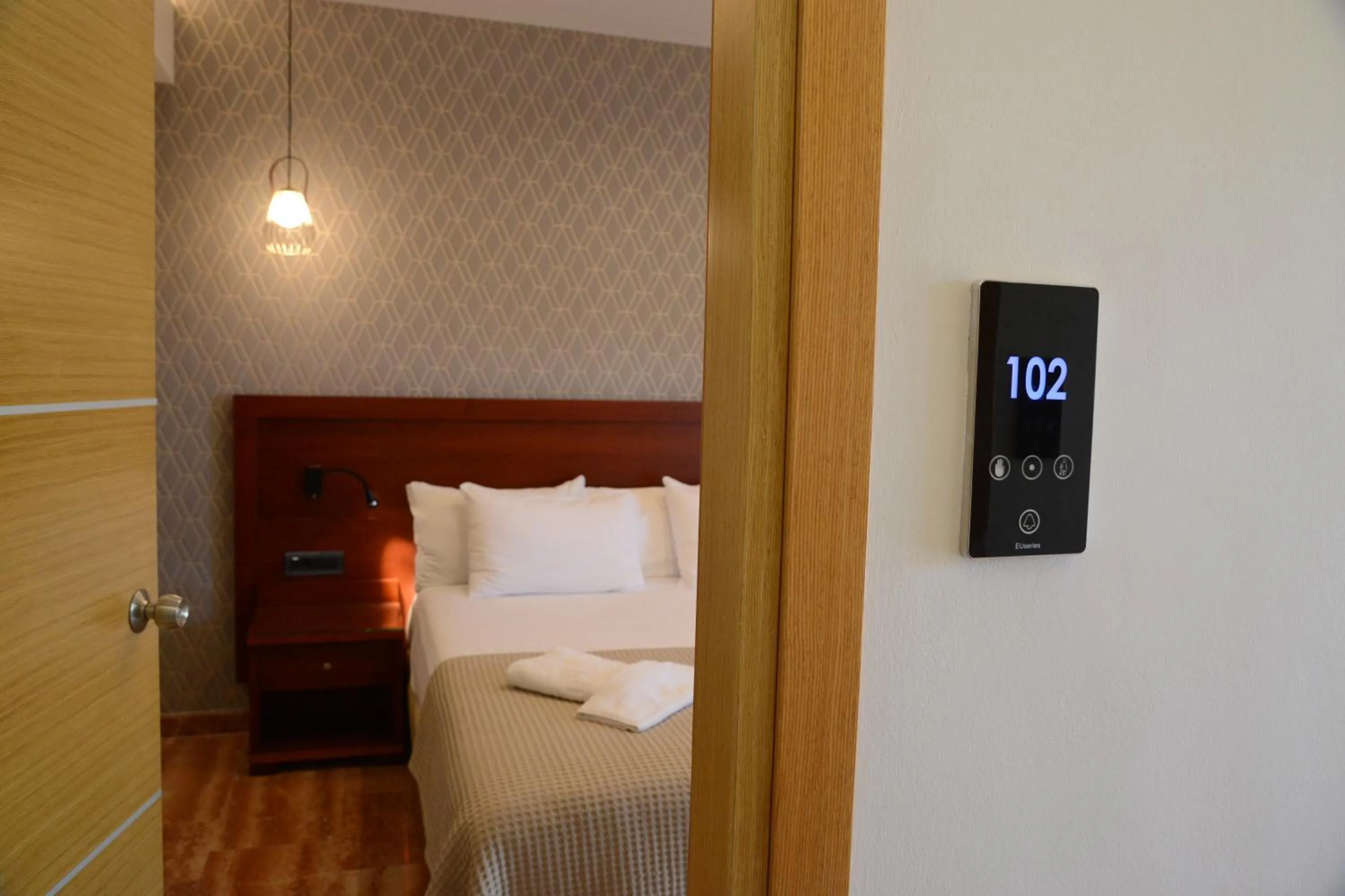 Property building, Bed in Viaros Hotel Apartments