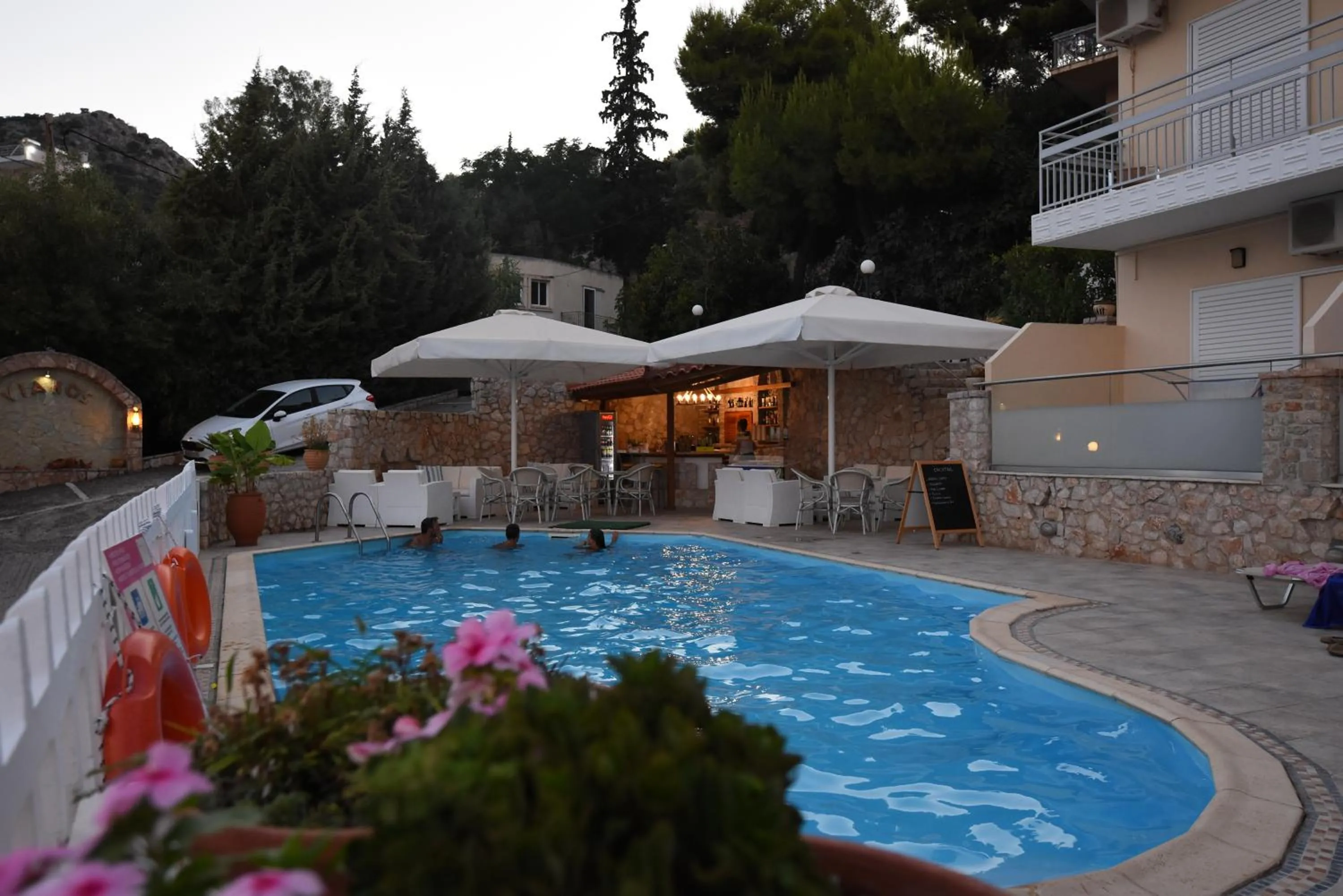 Pool view in Viaros Hotel Apartments