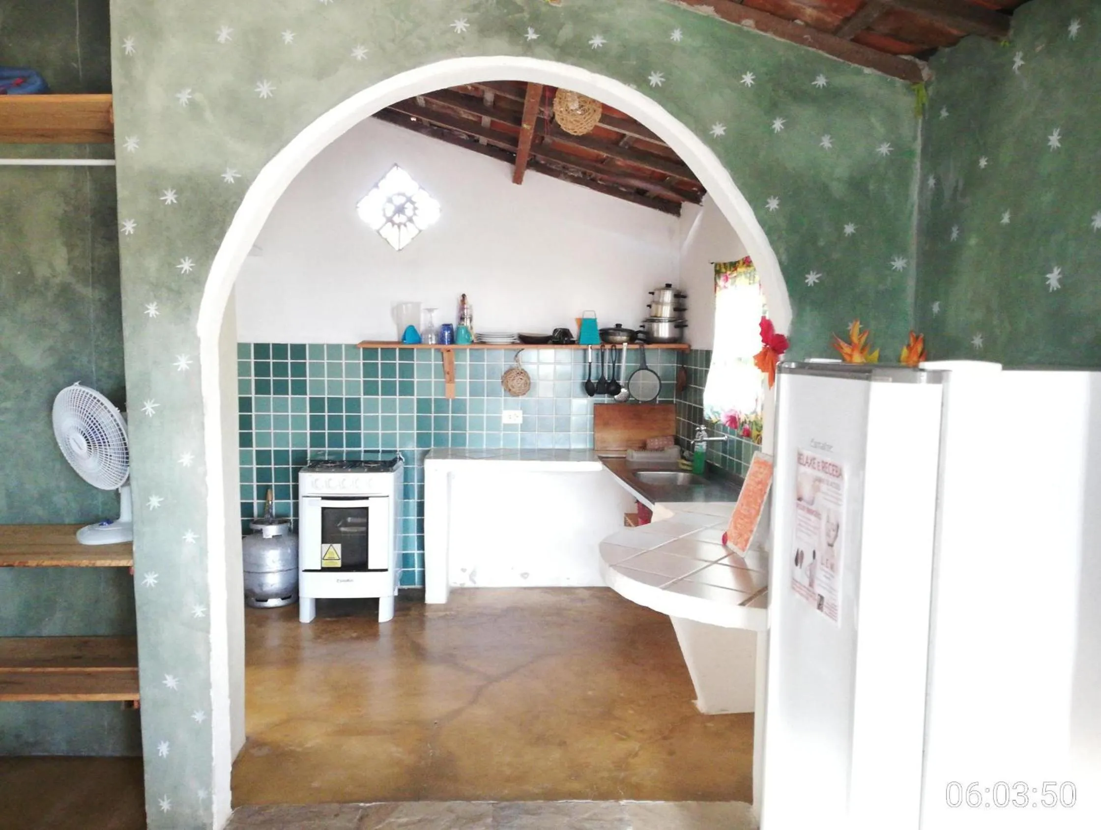 Kitchen or kitchenette in Lagoa dos Coqueiros
