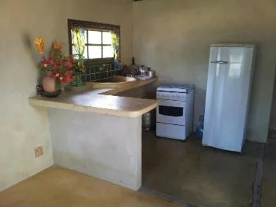 Kitchen or kitchenette in Lagoa dos Coqueiros
