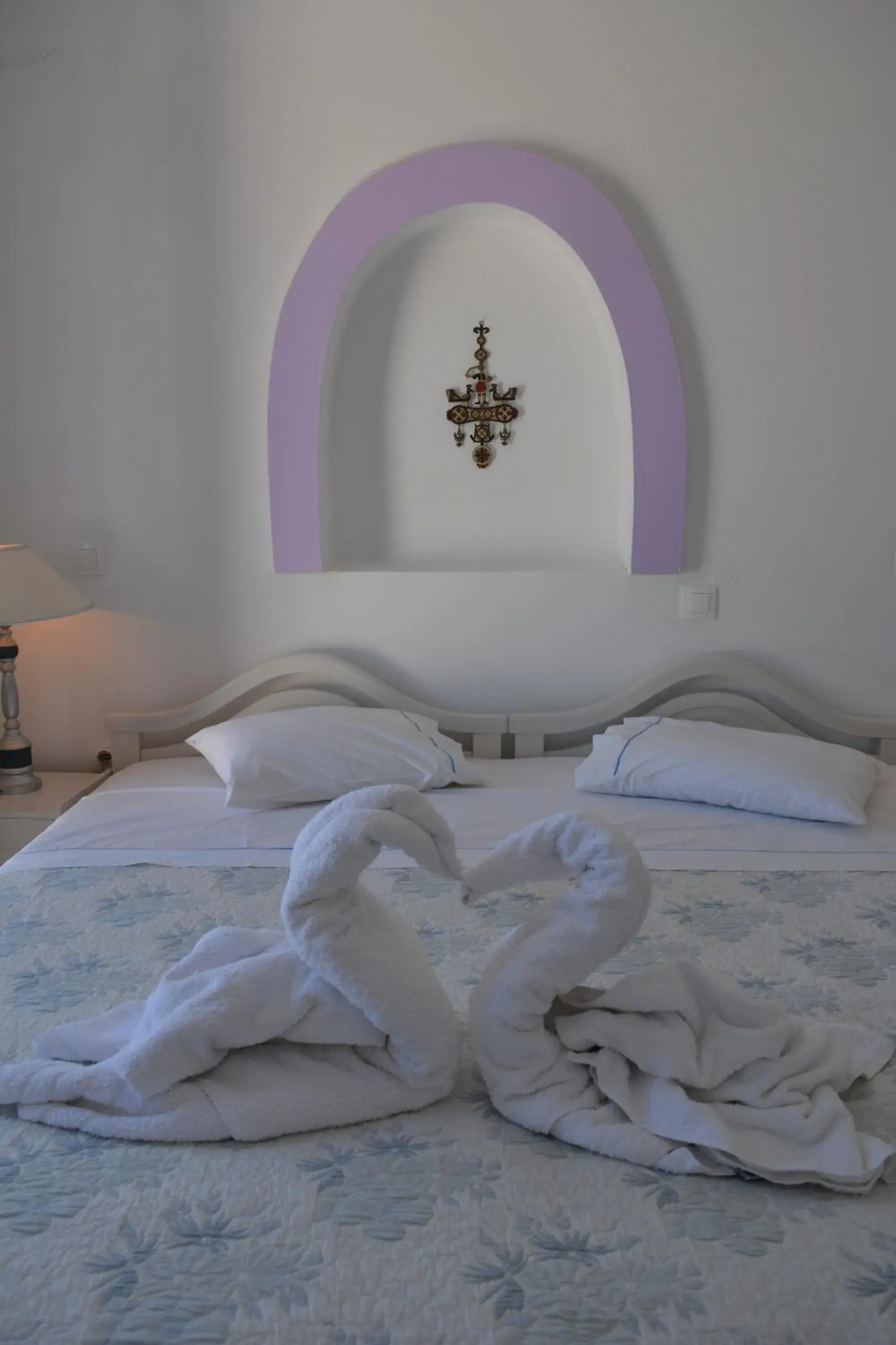 Bed in Melina Hotel Bed in Melina Hotel