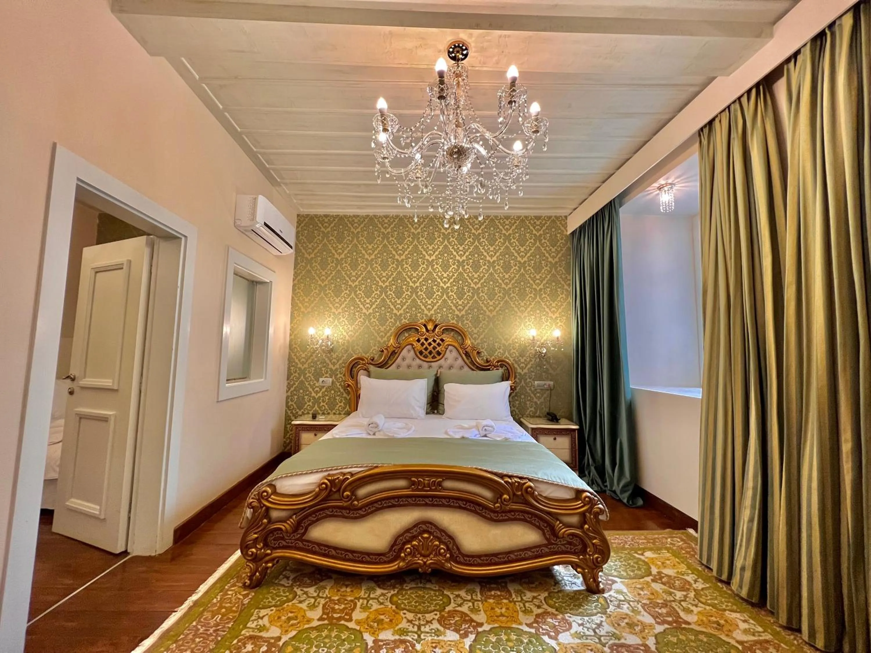 Bedroom, Bed in Pension Dafni