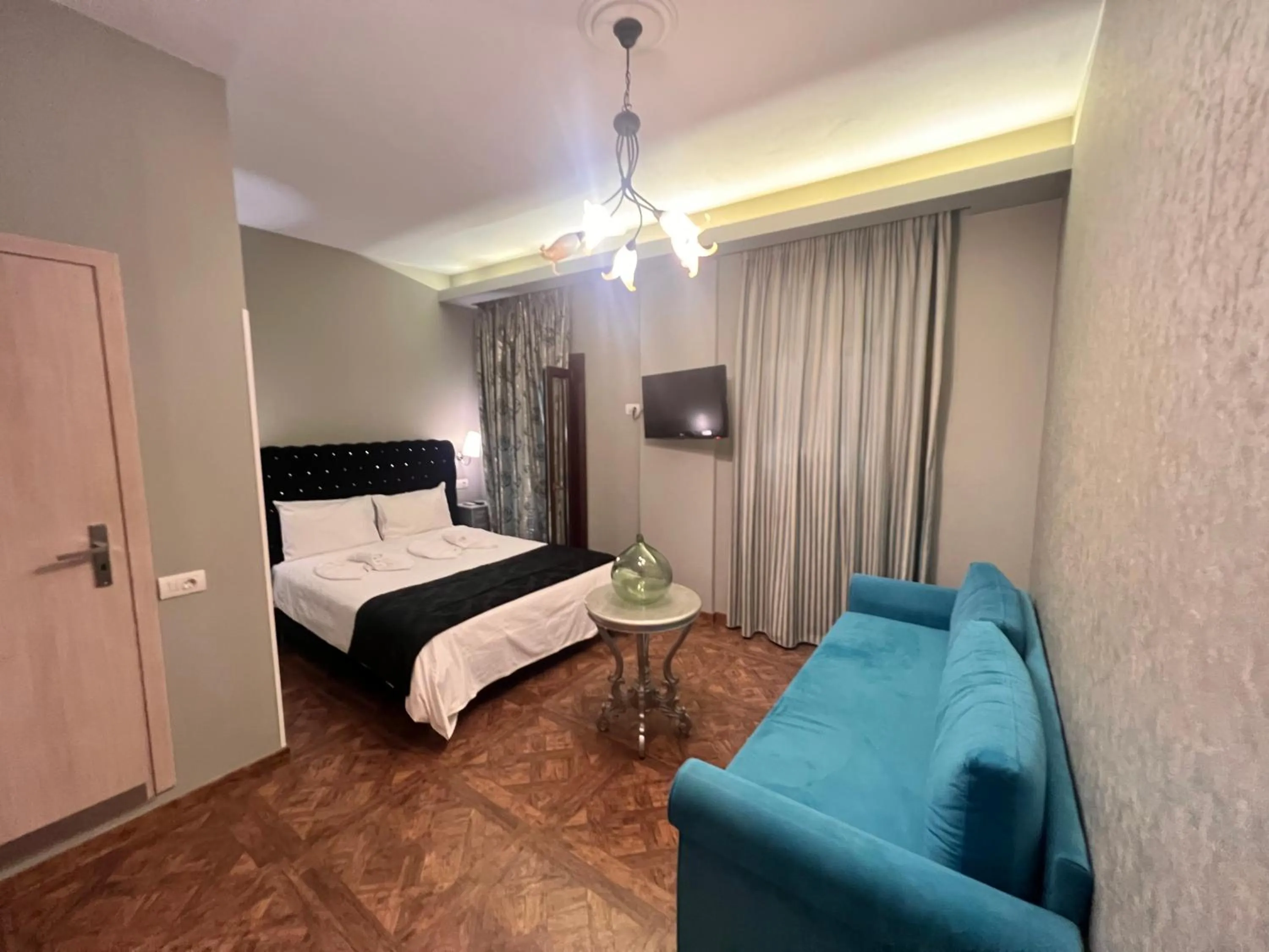Bedroom, Bed in Pension Dafni