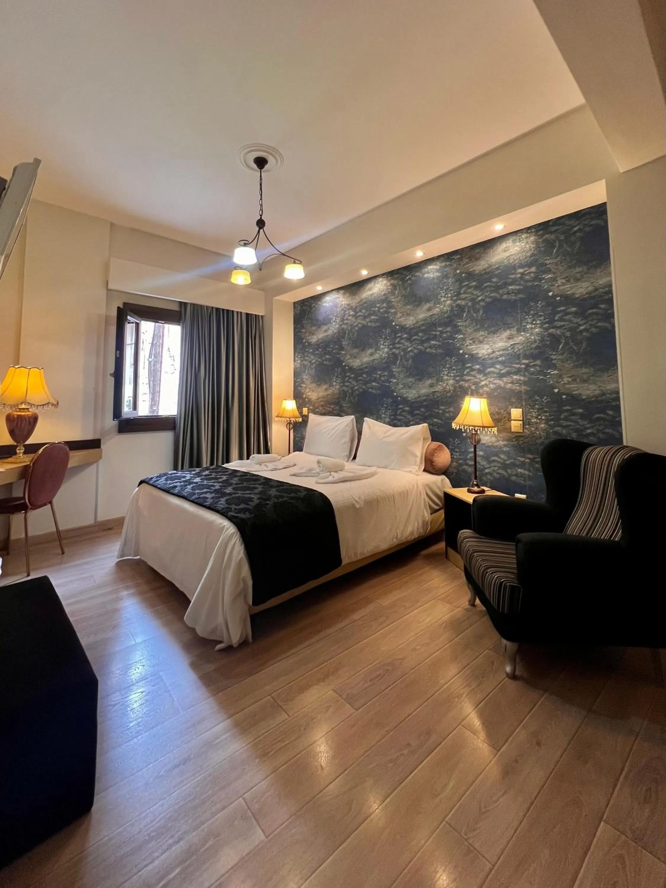 Bedroom, Bed in Pension Dafni