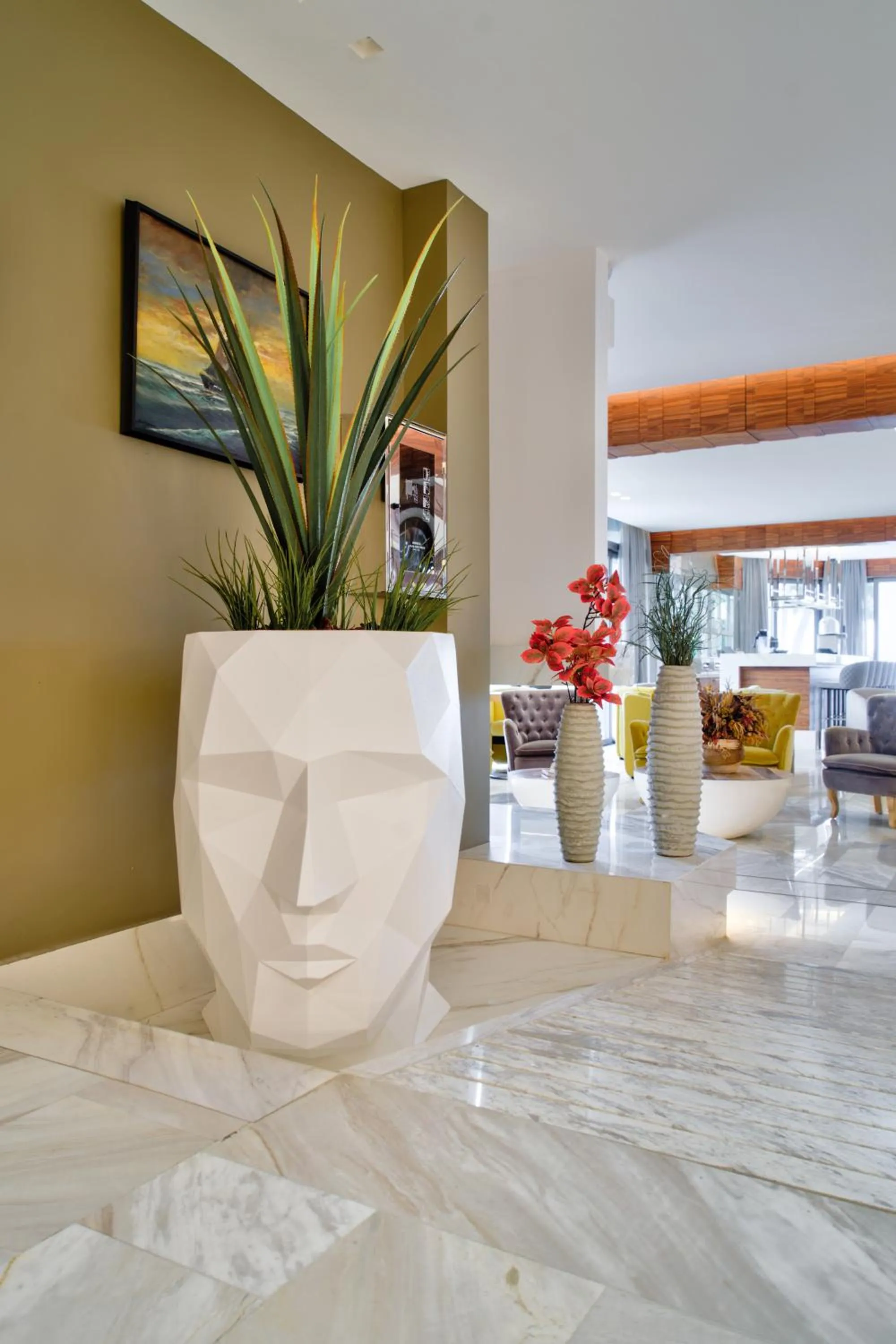 Communal lounge/ TV room in Poseidon Hotel