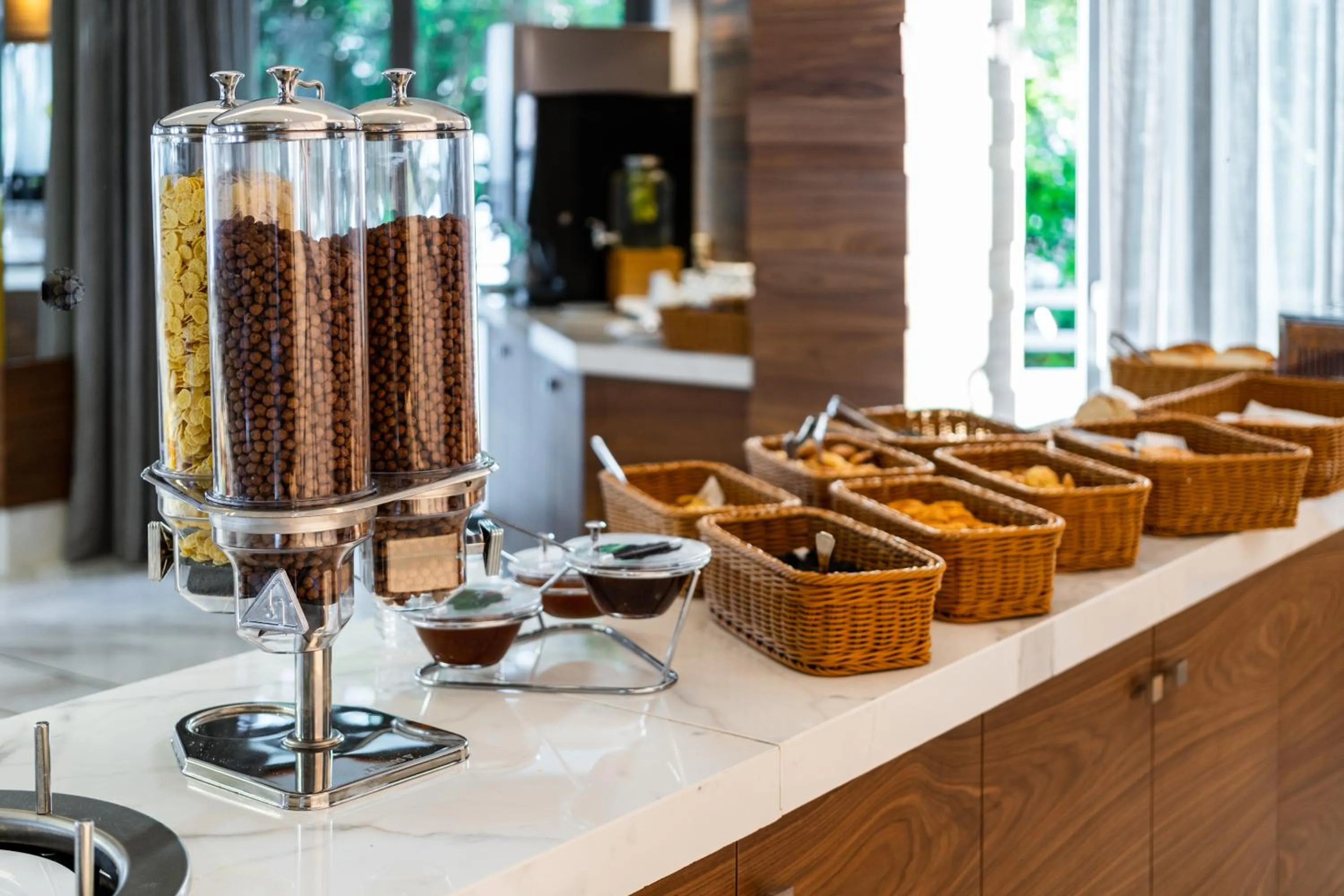 Buffet breakfast in Poseidon Hotel