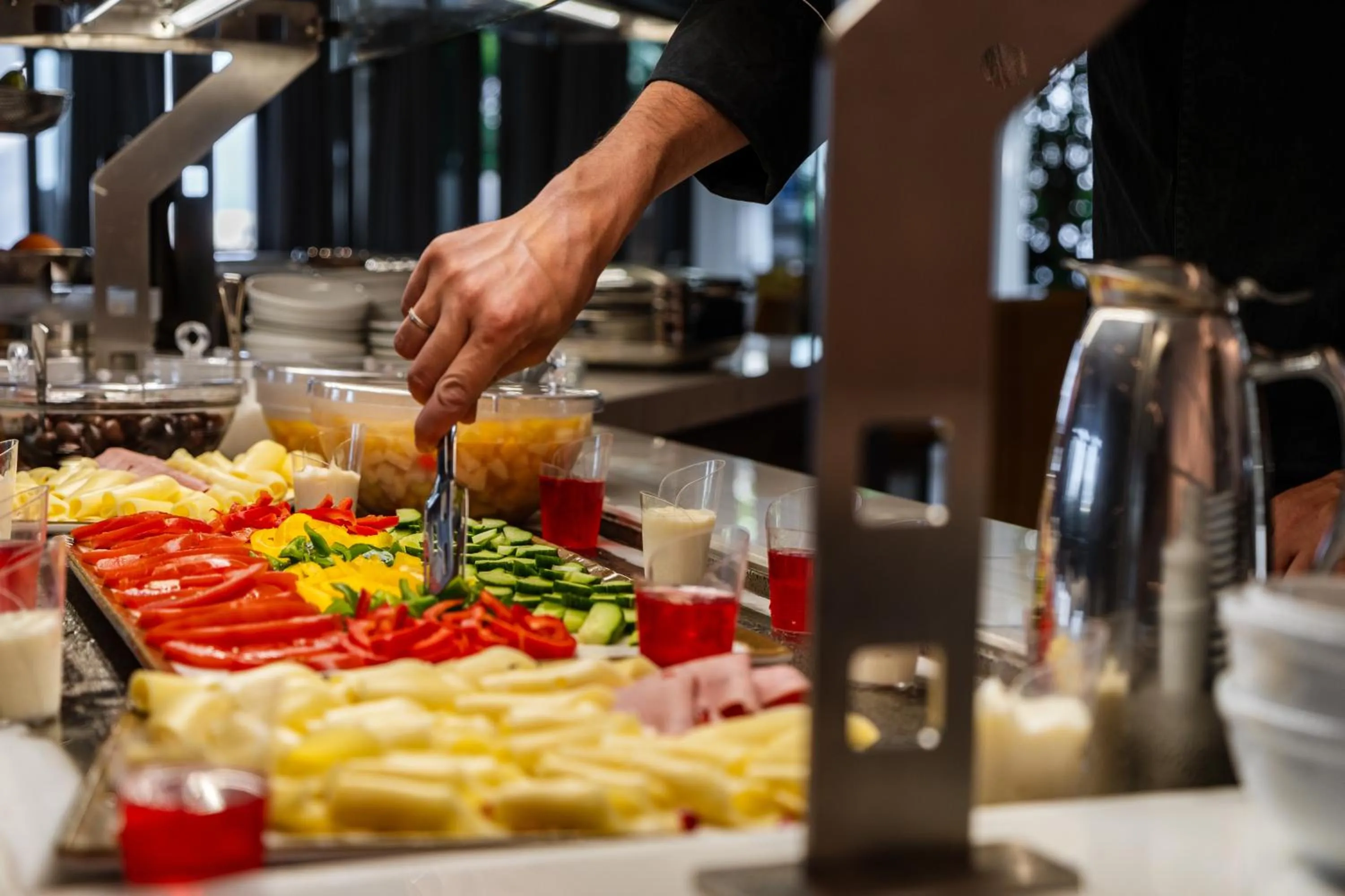 Buffet breakfast in Poseidon Hotel
