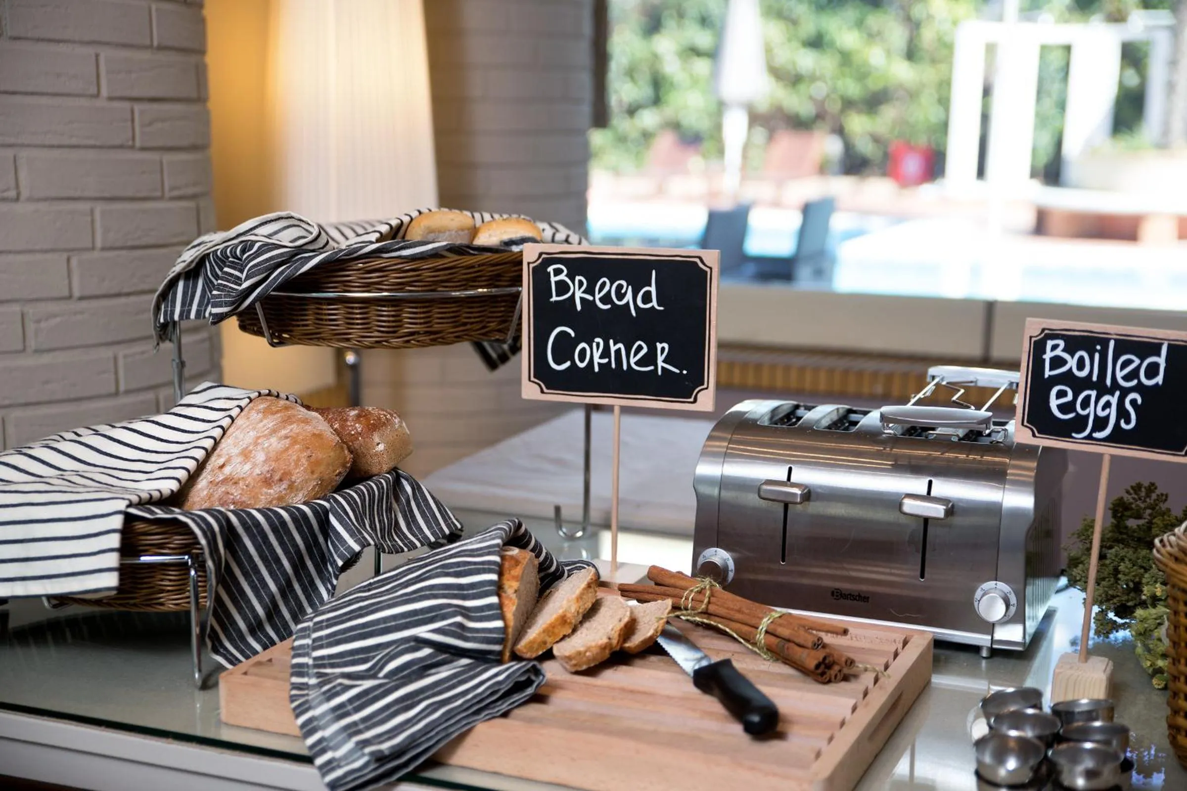 Buffet breakfast in Blazer Suites Hotel