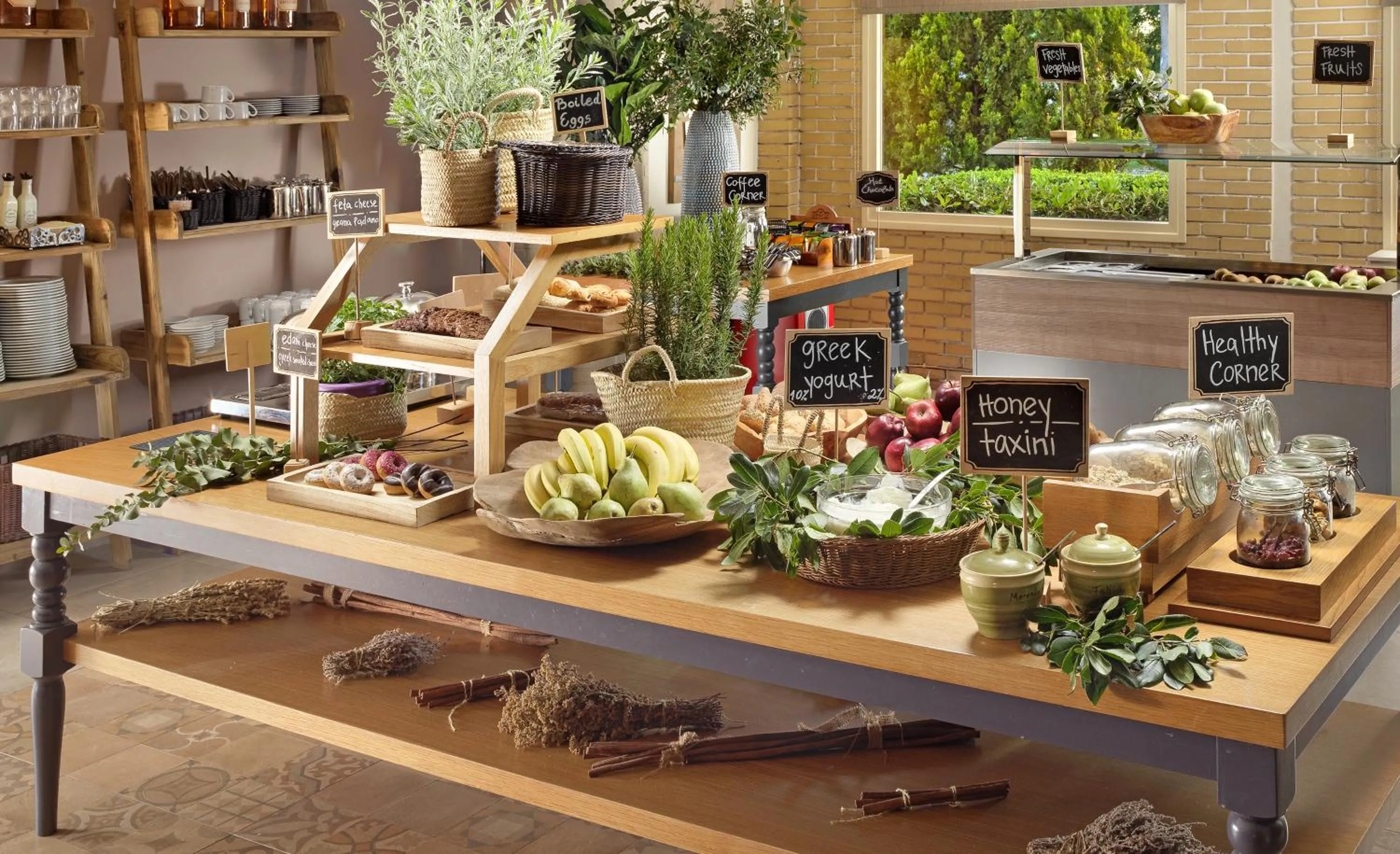 Buffet breakfast in Blazer Suites Hotel