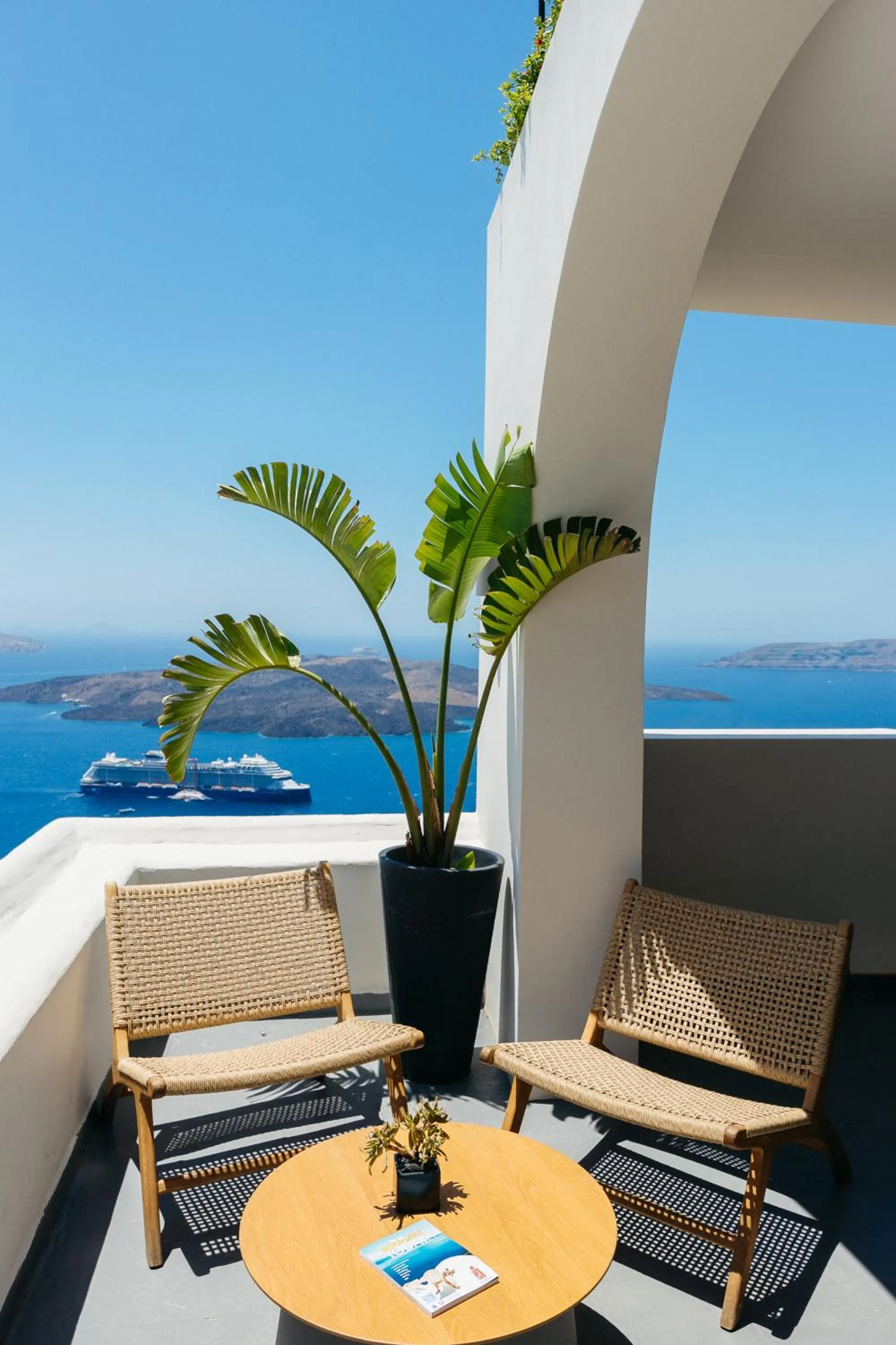 Seating area in Kastro Suites