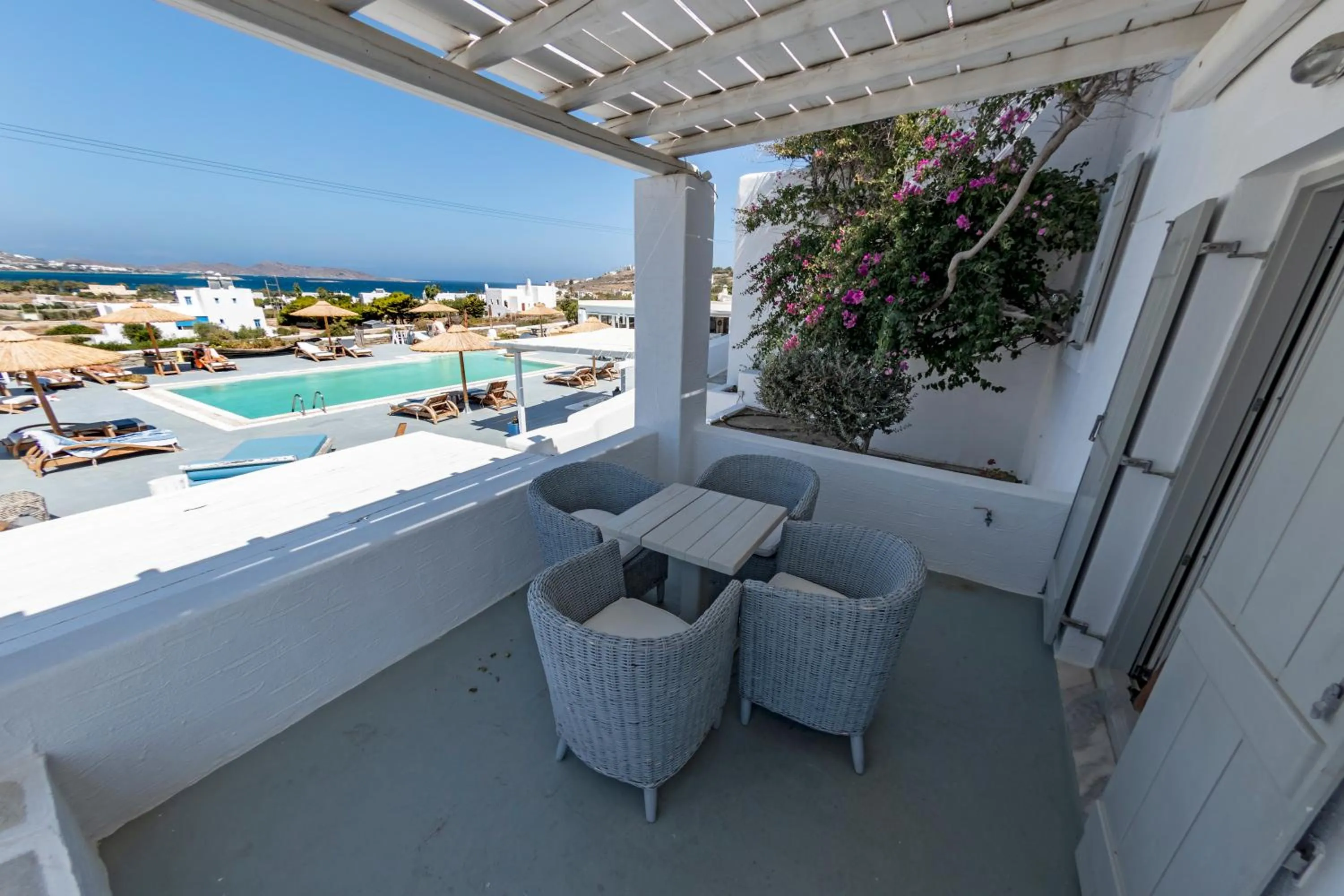 Pool view in Anemoi Resort