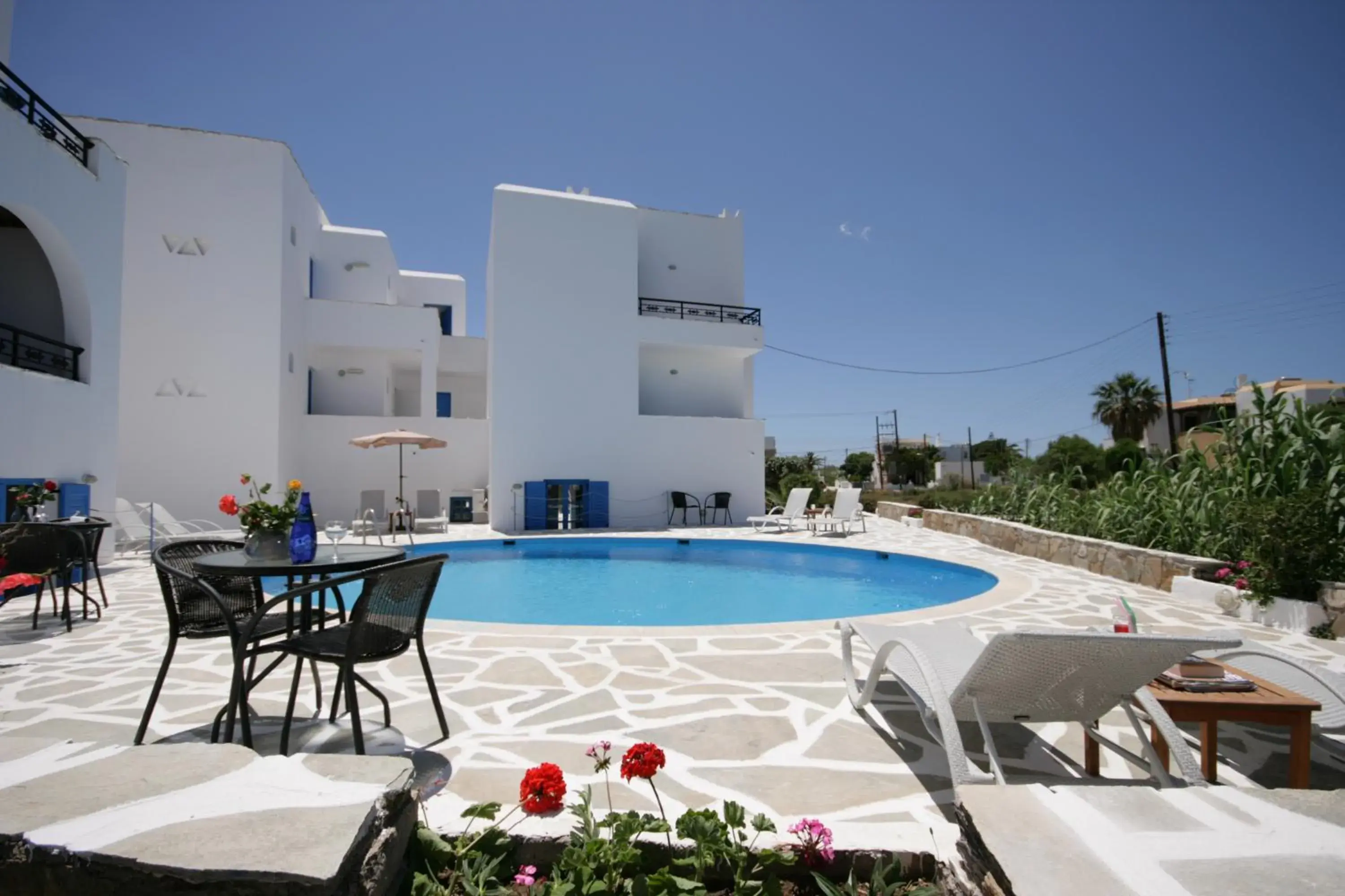 Swimming pool in Sunny Beach Studios Swimming pool in Sunny Beach Studios