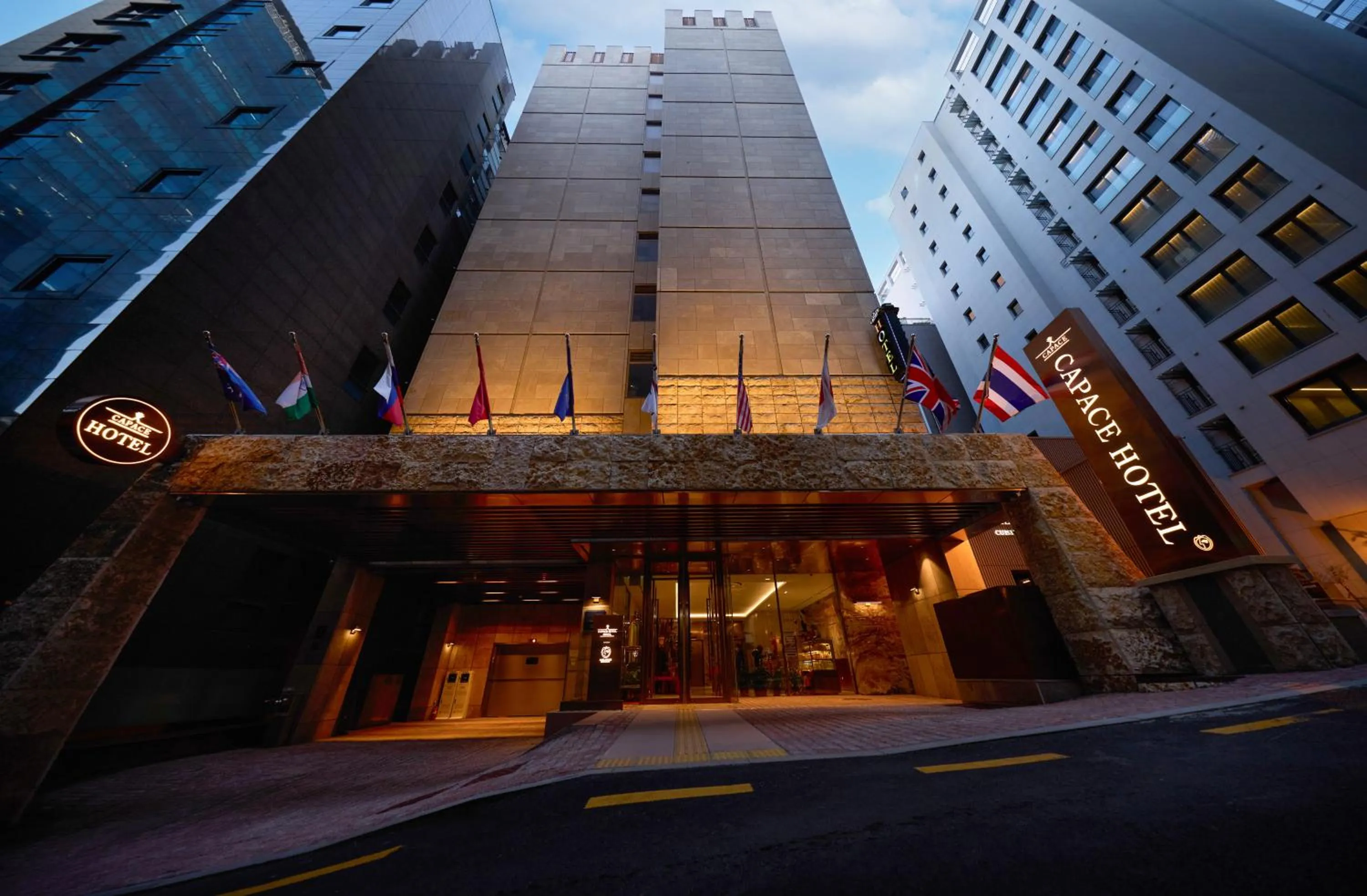 Facade/entrance in Capace Hotel Gangnam