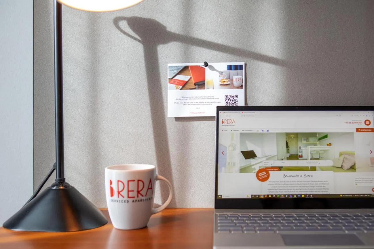 TV and multimedia in Brera Serviced Apartments Munich Schwabing