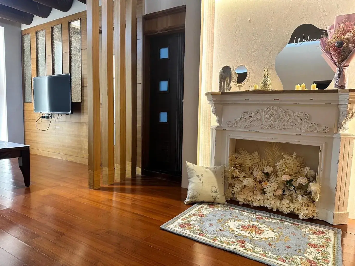 Living room in One Fukun Hotel Living room in One Fukun Hotel